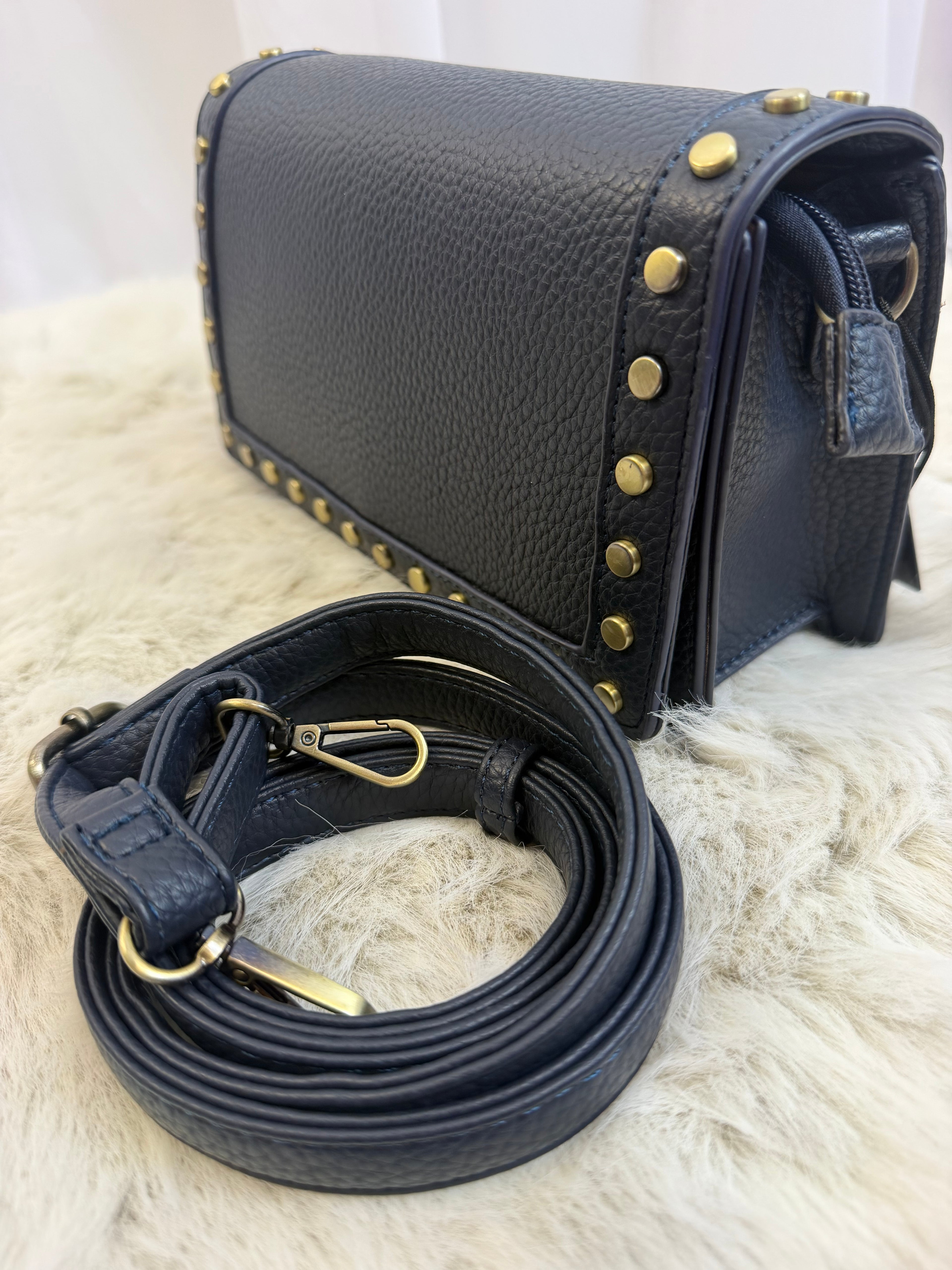 Lorna studded shoulder strap bag