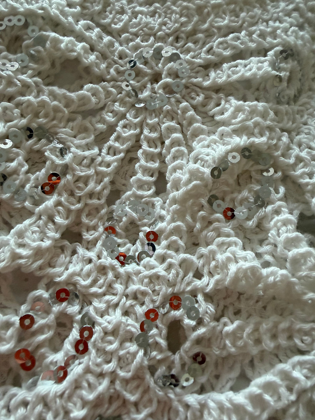 ‘Cherry’ Shimmer Detail Crochet
Stretch Top