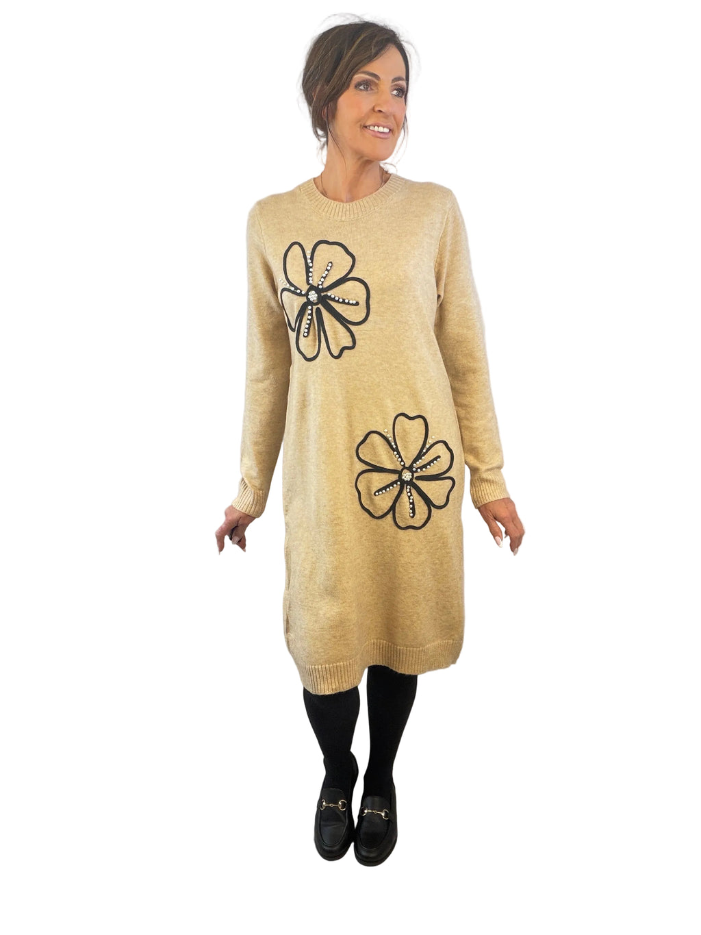 Flora Embroidered Knit Dress 10-14/16