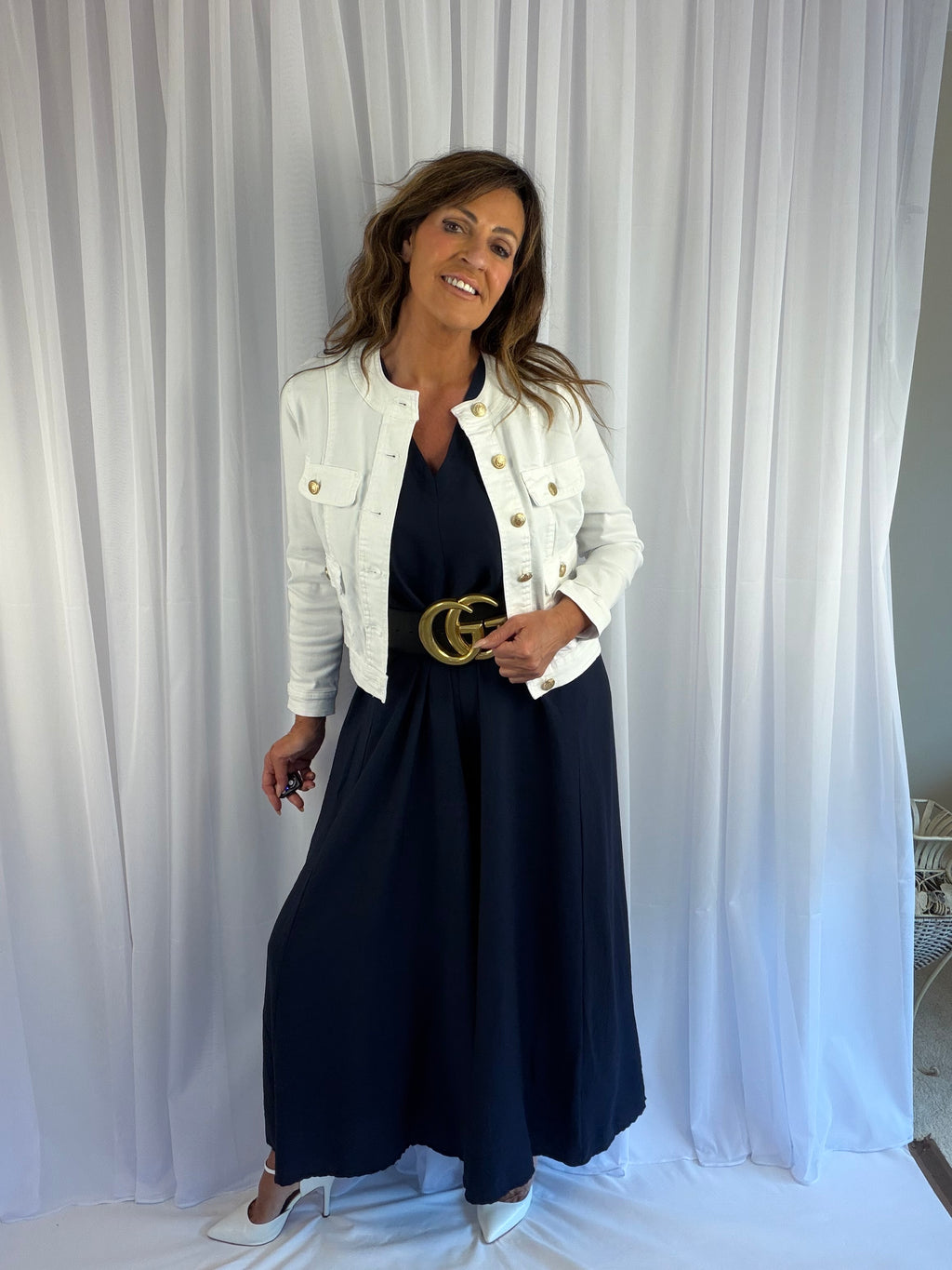 Sleeveless luxe jumpsuit