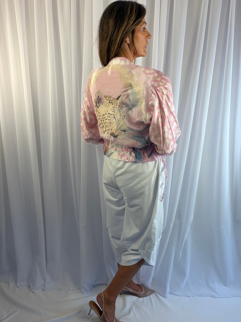 Iona - Animal print bomber jacket