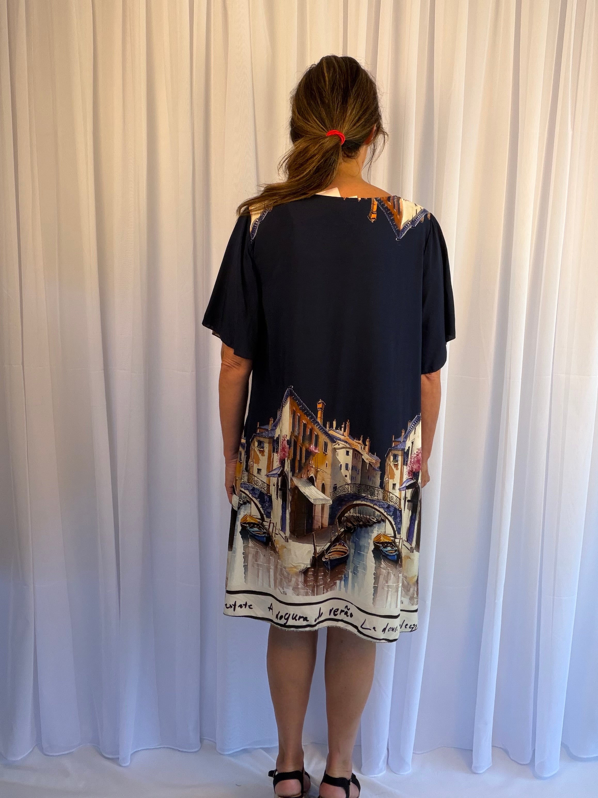 Venice cap sleeve dress