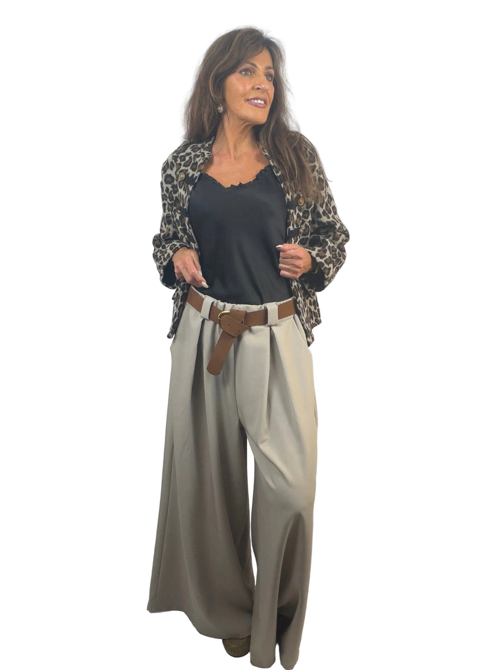 Savannah leopard military jacket