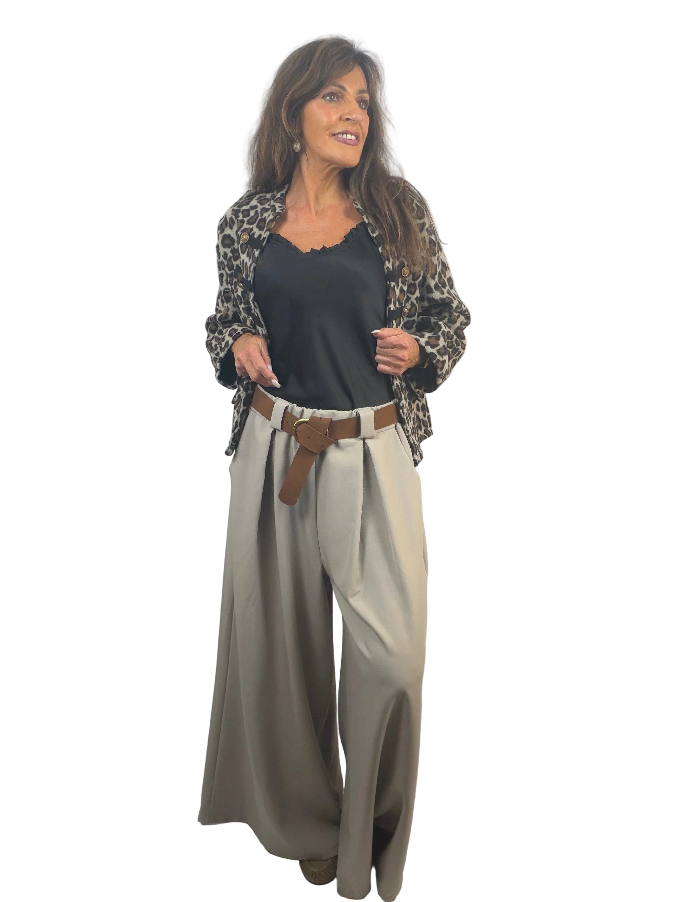Savannah leopard military jacket