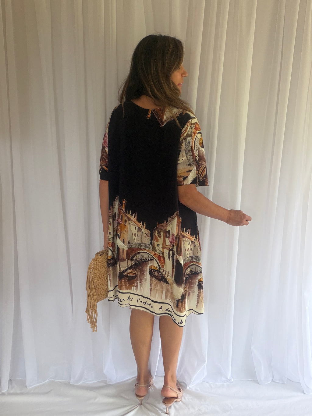 Venice cap sleeve dress