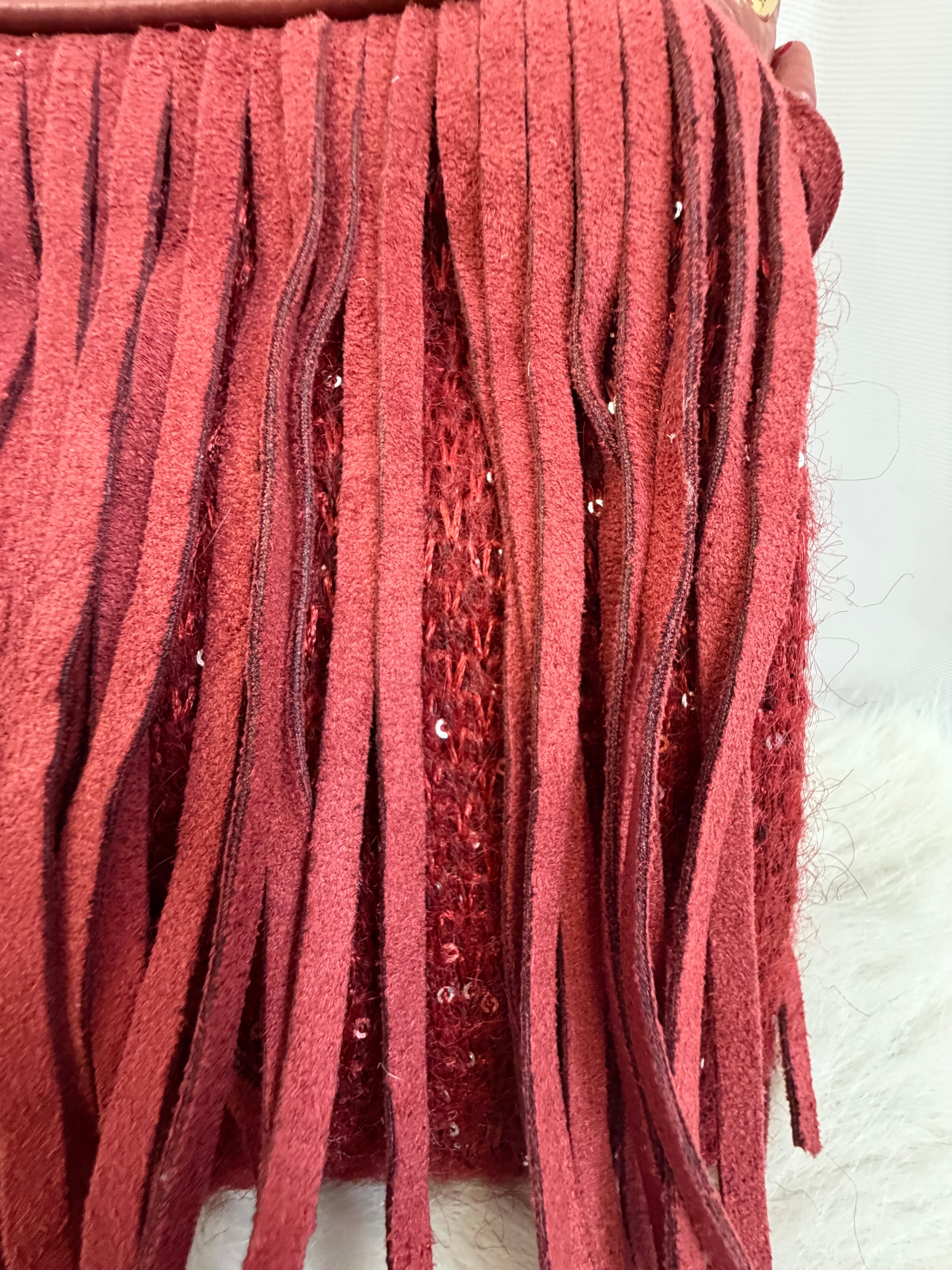 Francesca the tassel glitter handbag