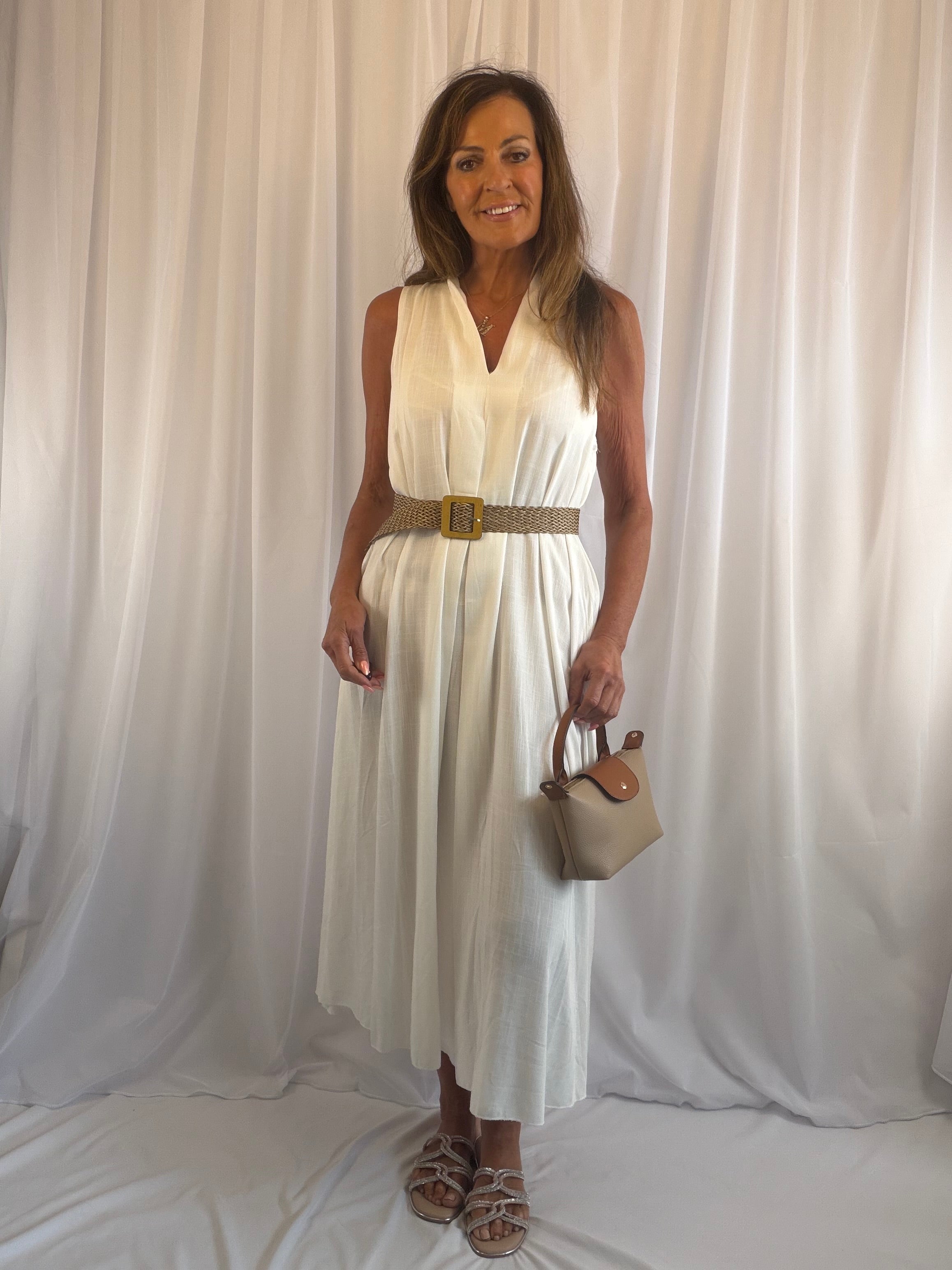 Lucia the V neck maxi