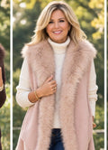 Luna faux fur trim gilet
