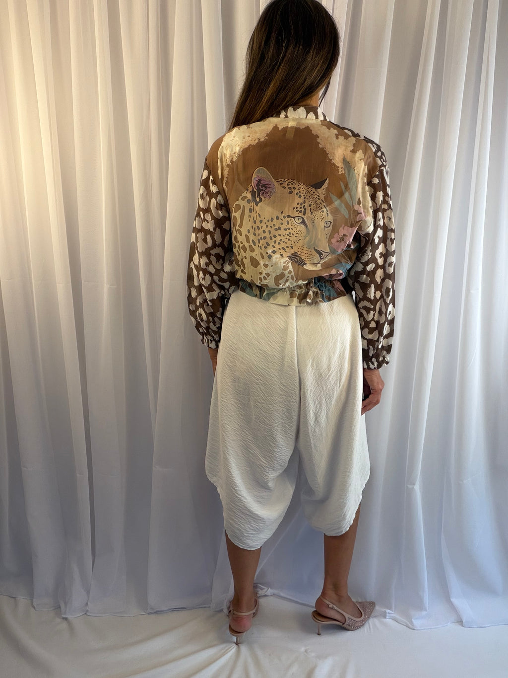 Iona - Animal print bomber jacket