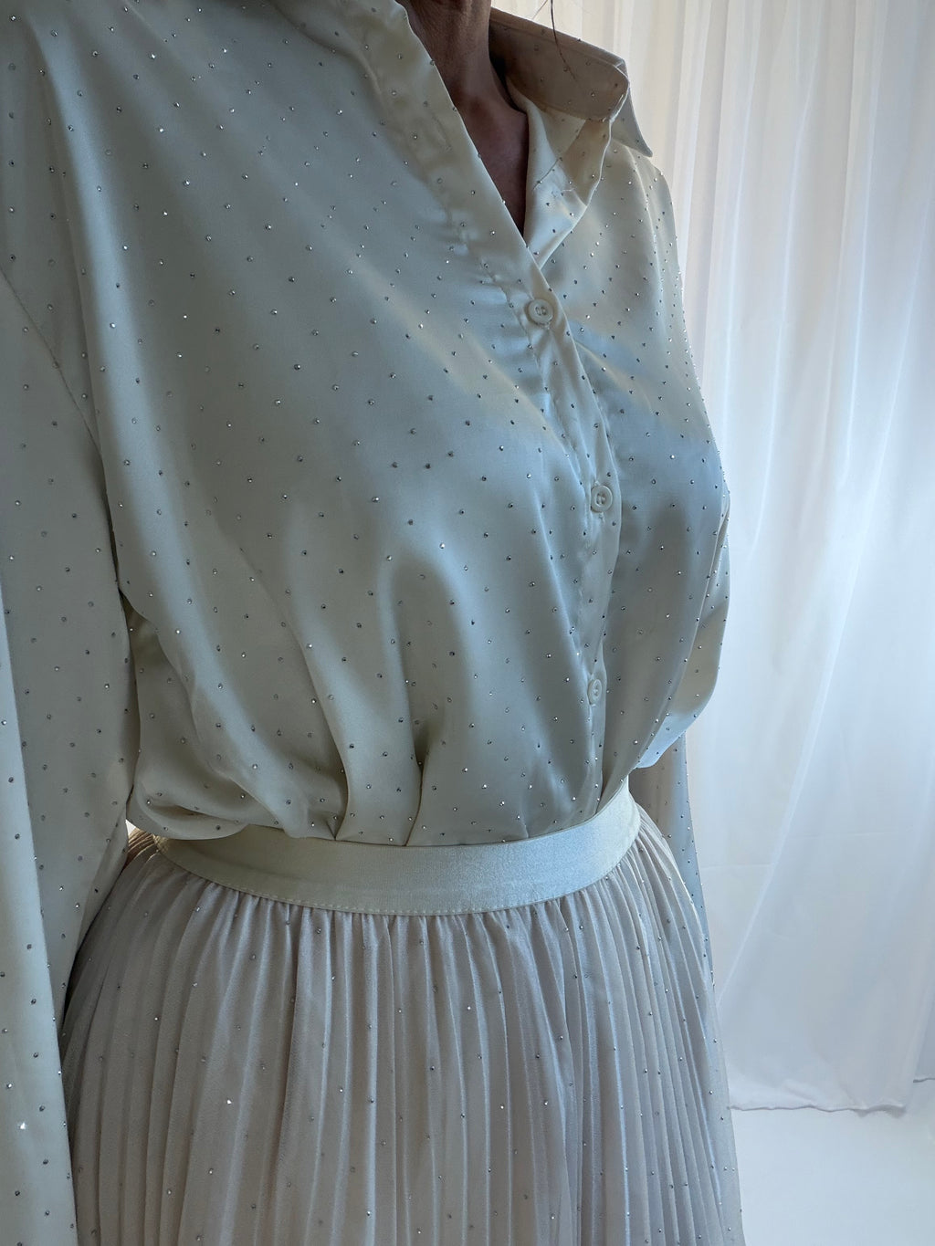 Suzy sparkling skirt & blouse co-ord