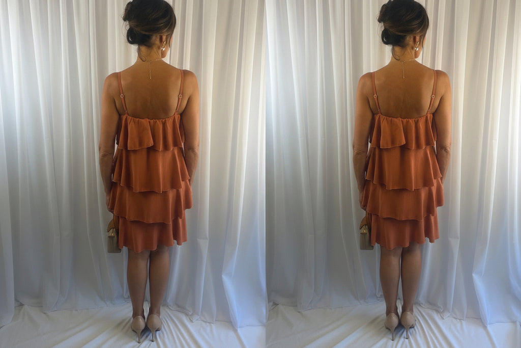 Roxy Ruffle tiered dress (short)
