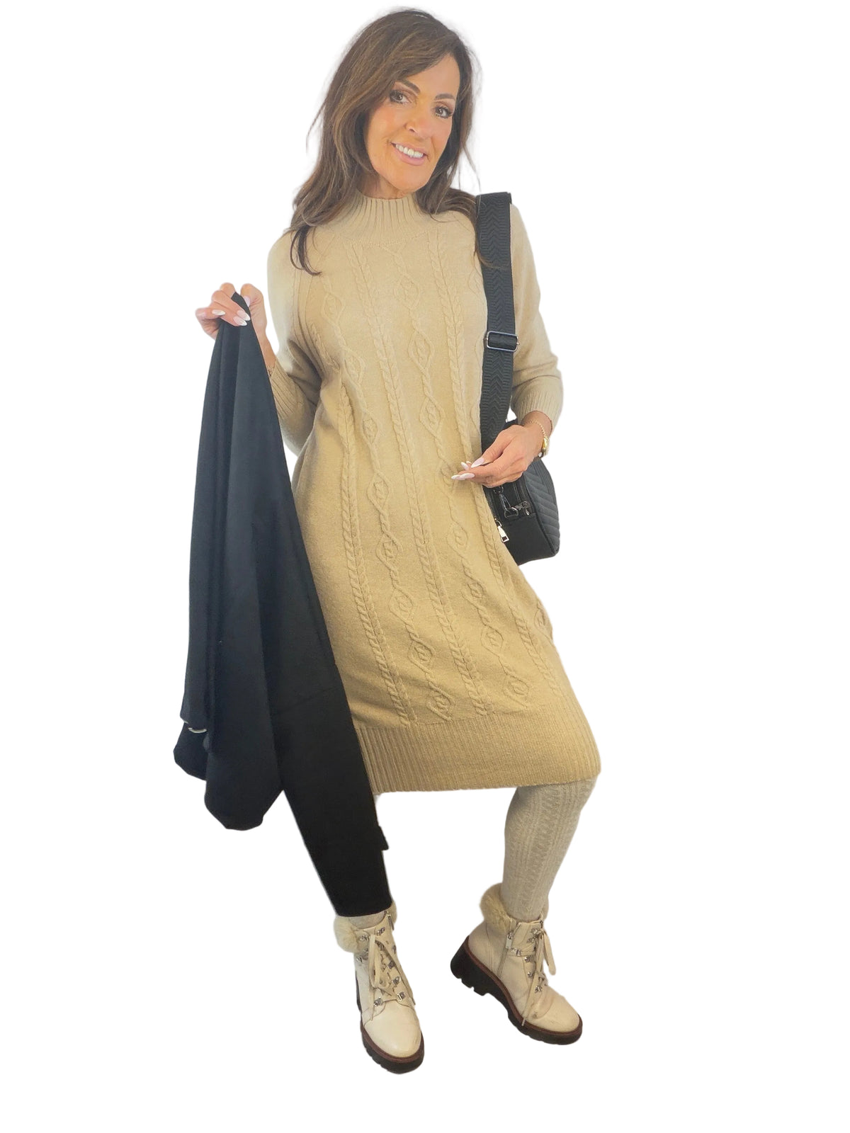 The Lara Cable Knit Dress