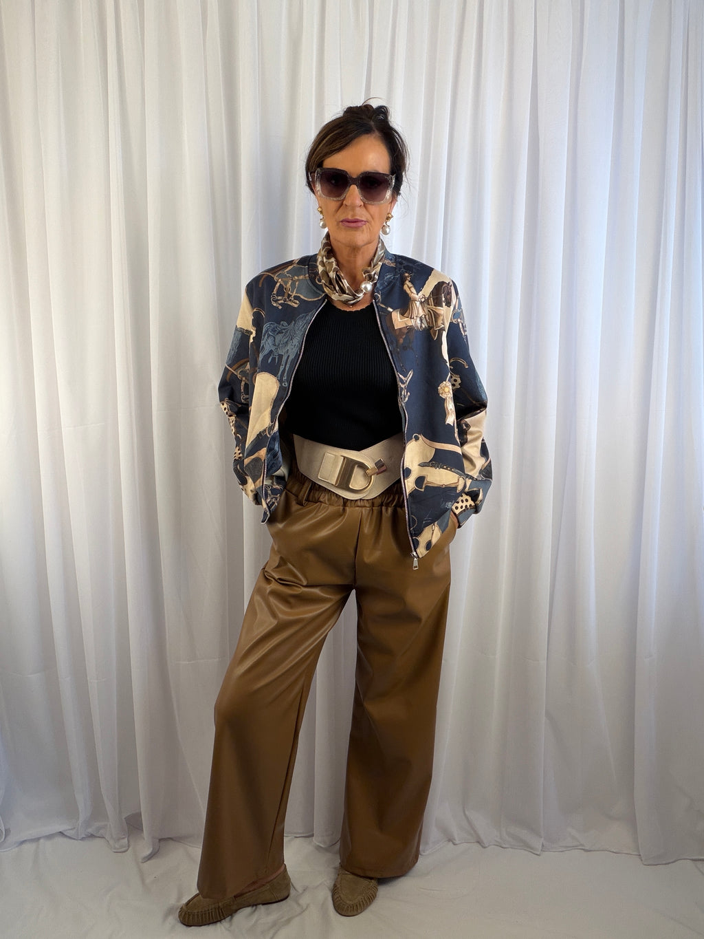 Felicity Faux leather trousers