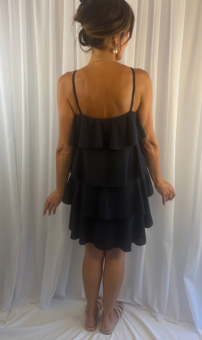 Roxy Ruffle tiered dress (short)