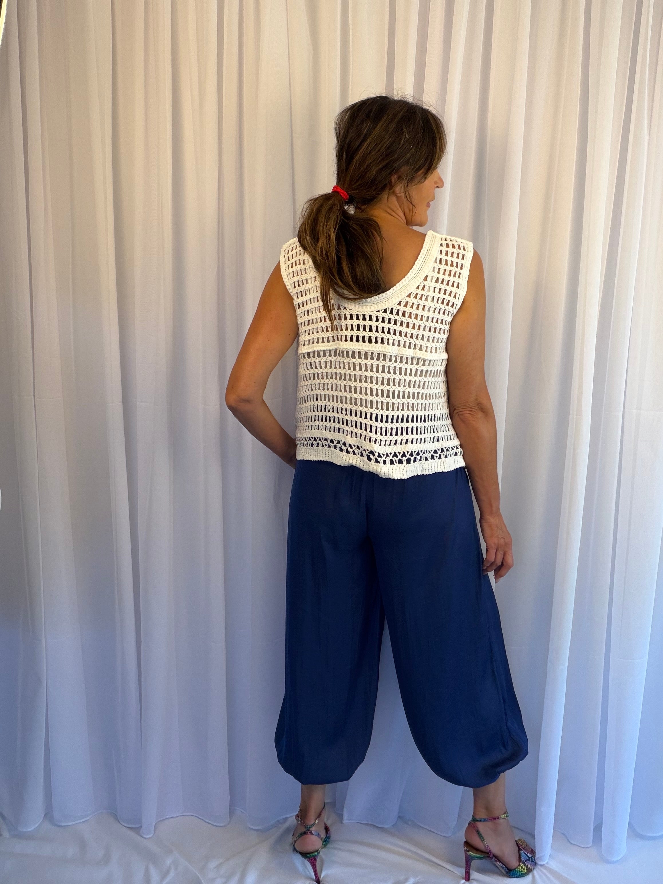 Bella balloon leg silky trousers