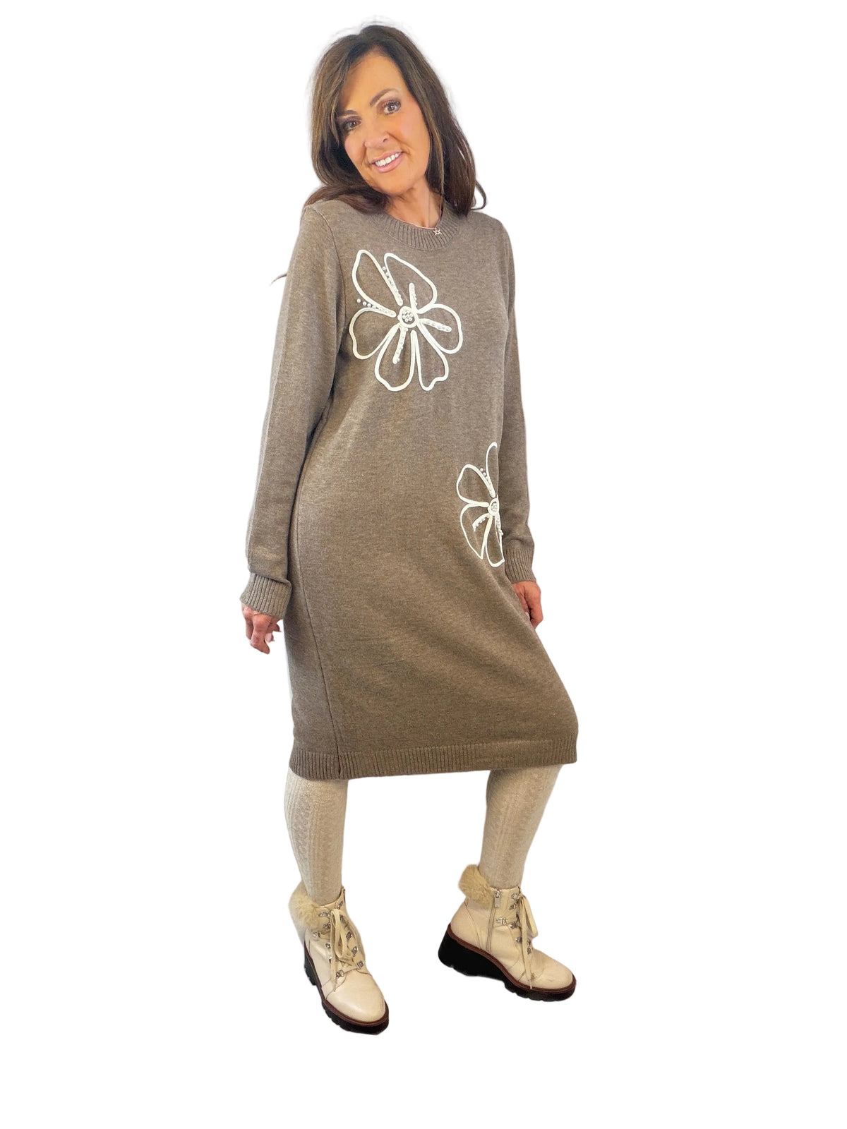Flora Embroidered Knit Dress 10-14/16