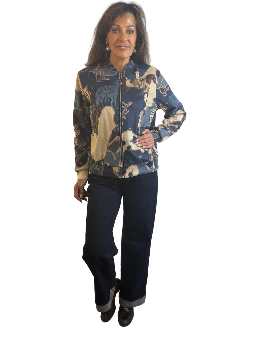 Hallie horse suedette jacket