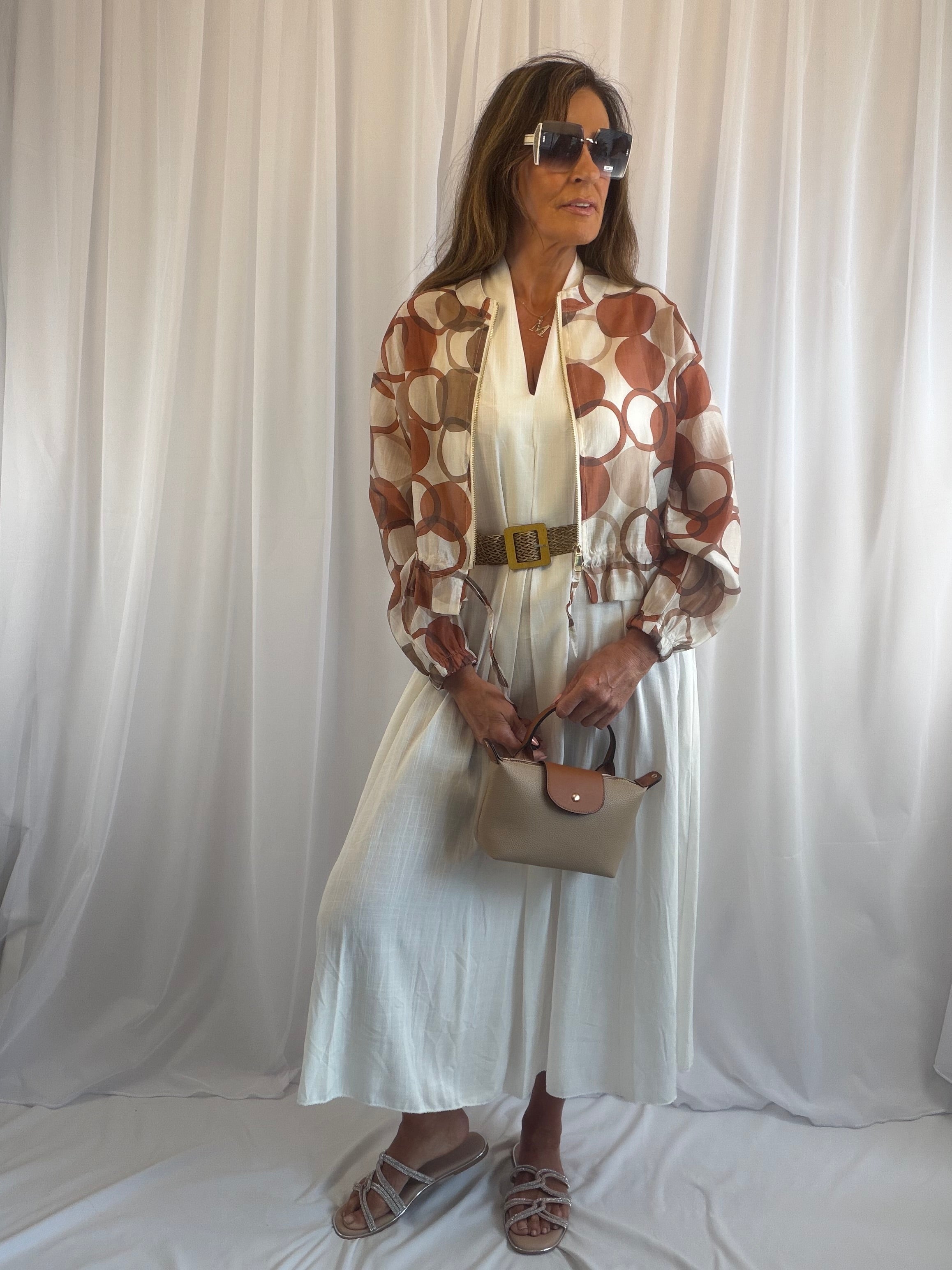 Suki spotty bomber jacket