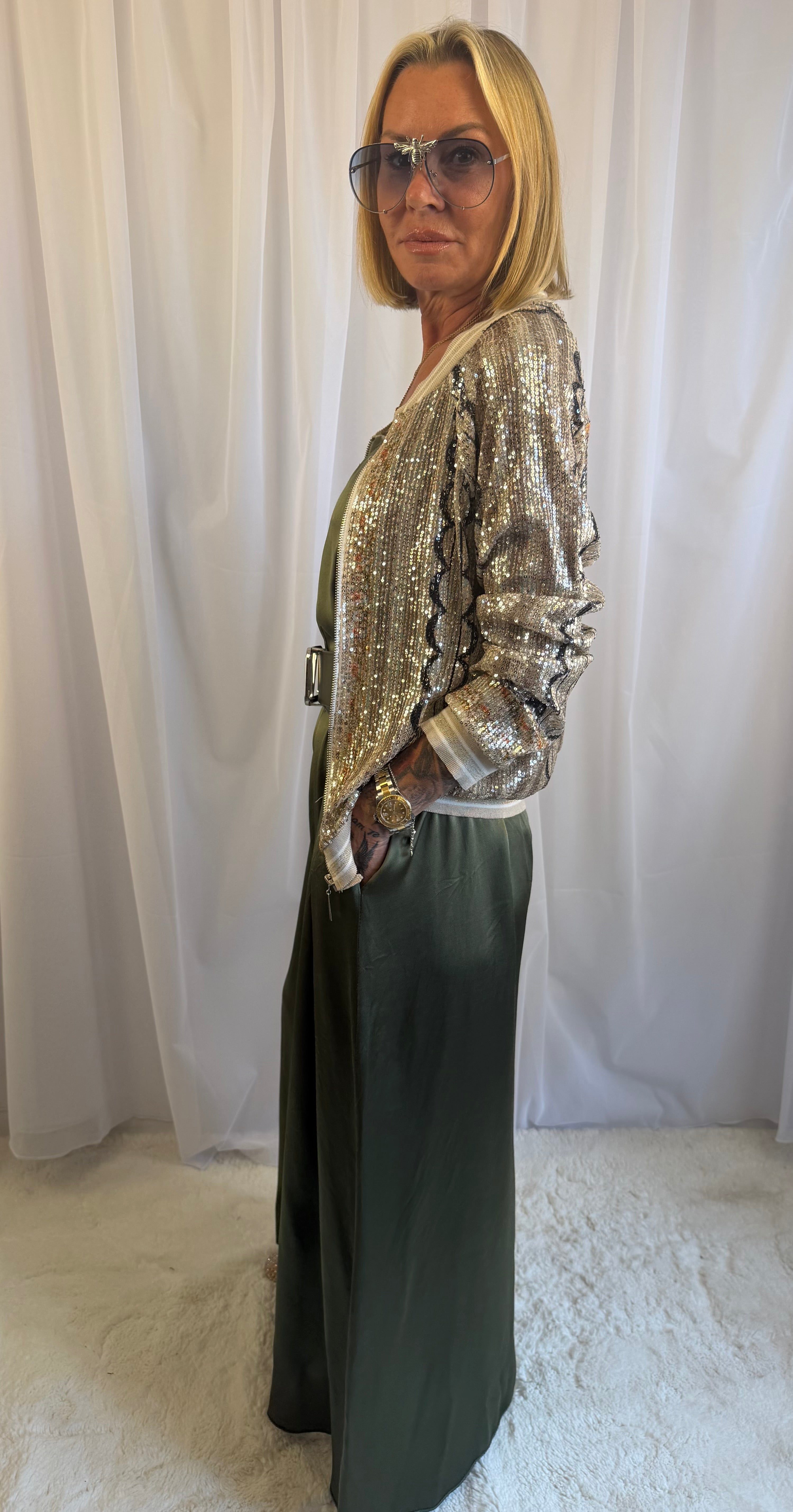 Sola dazzler sequin jacket