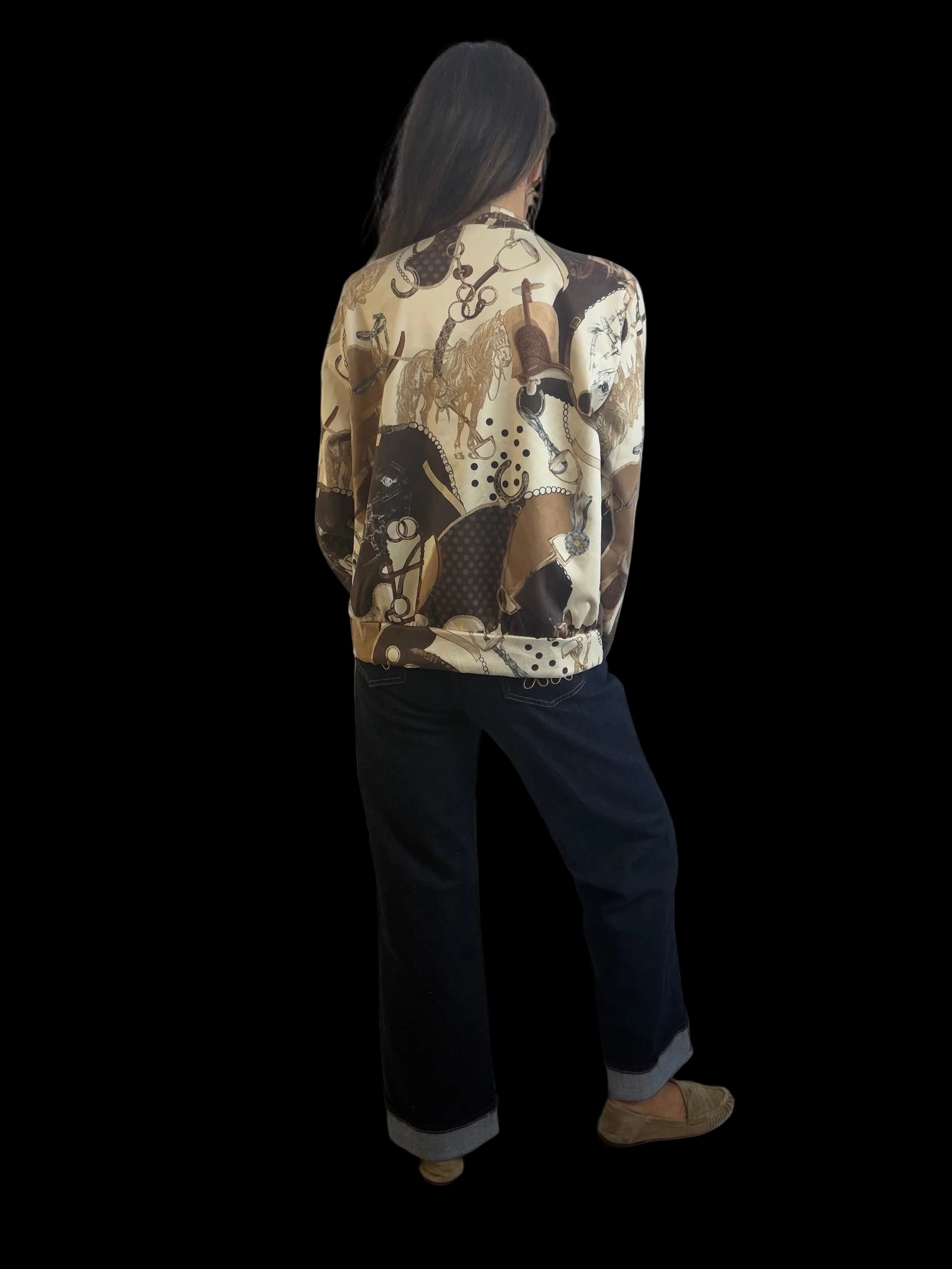 Hallie horse suedette jacket