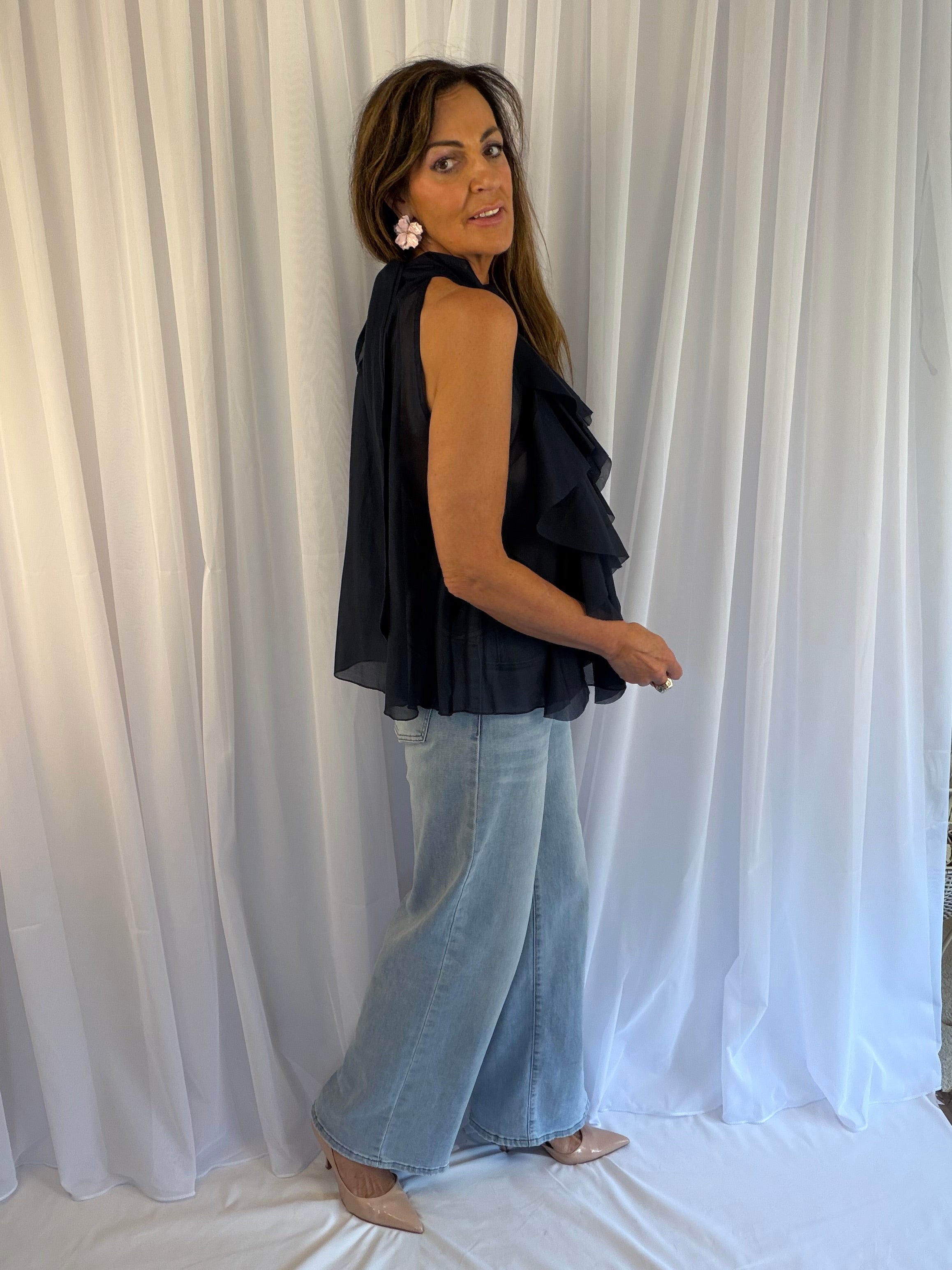 ‘Russella ruffle top