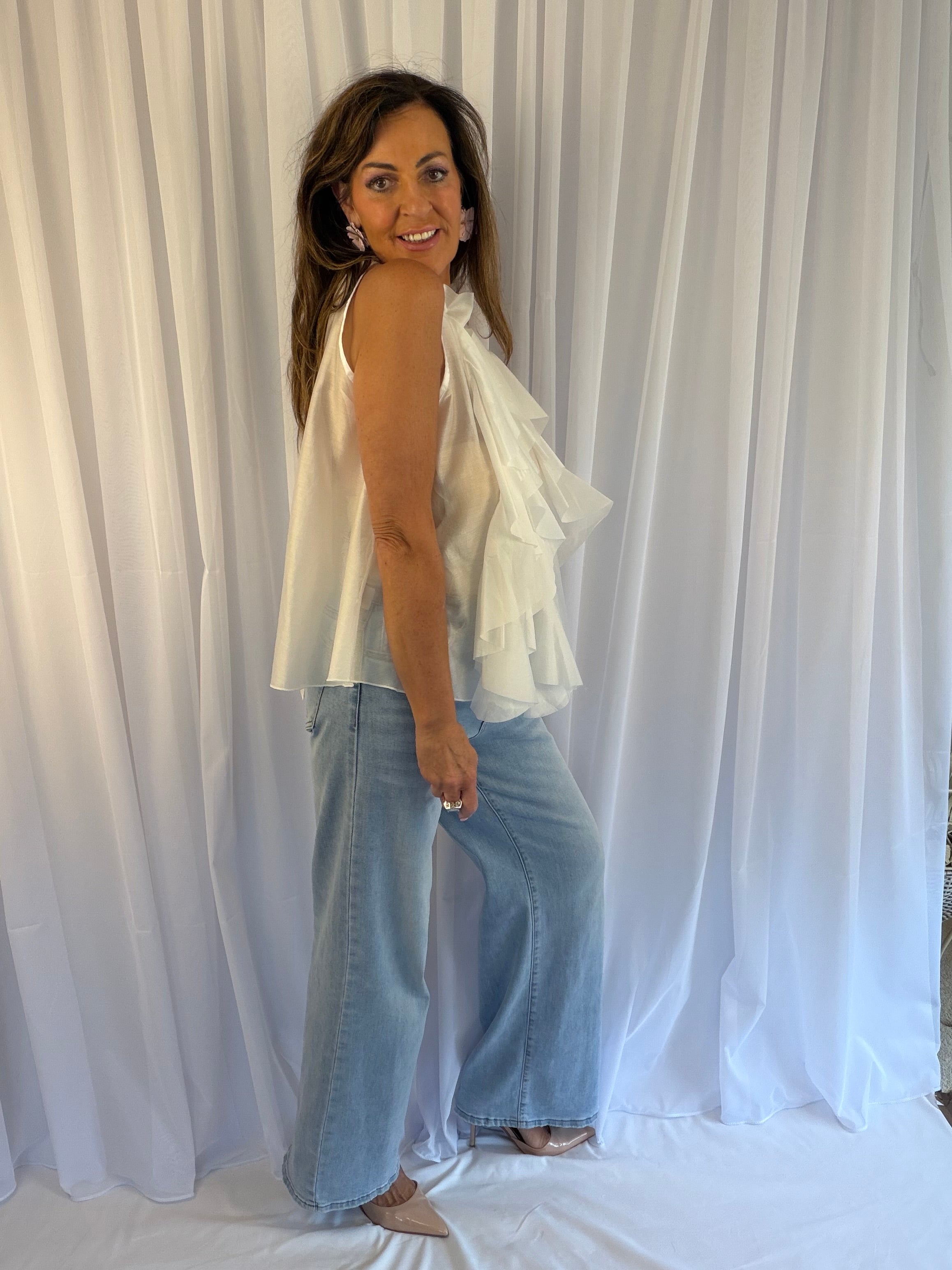 ‘Russella ruffle top