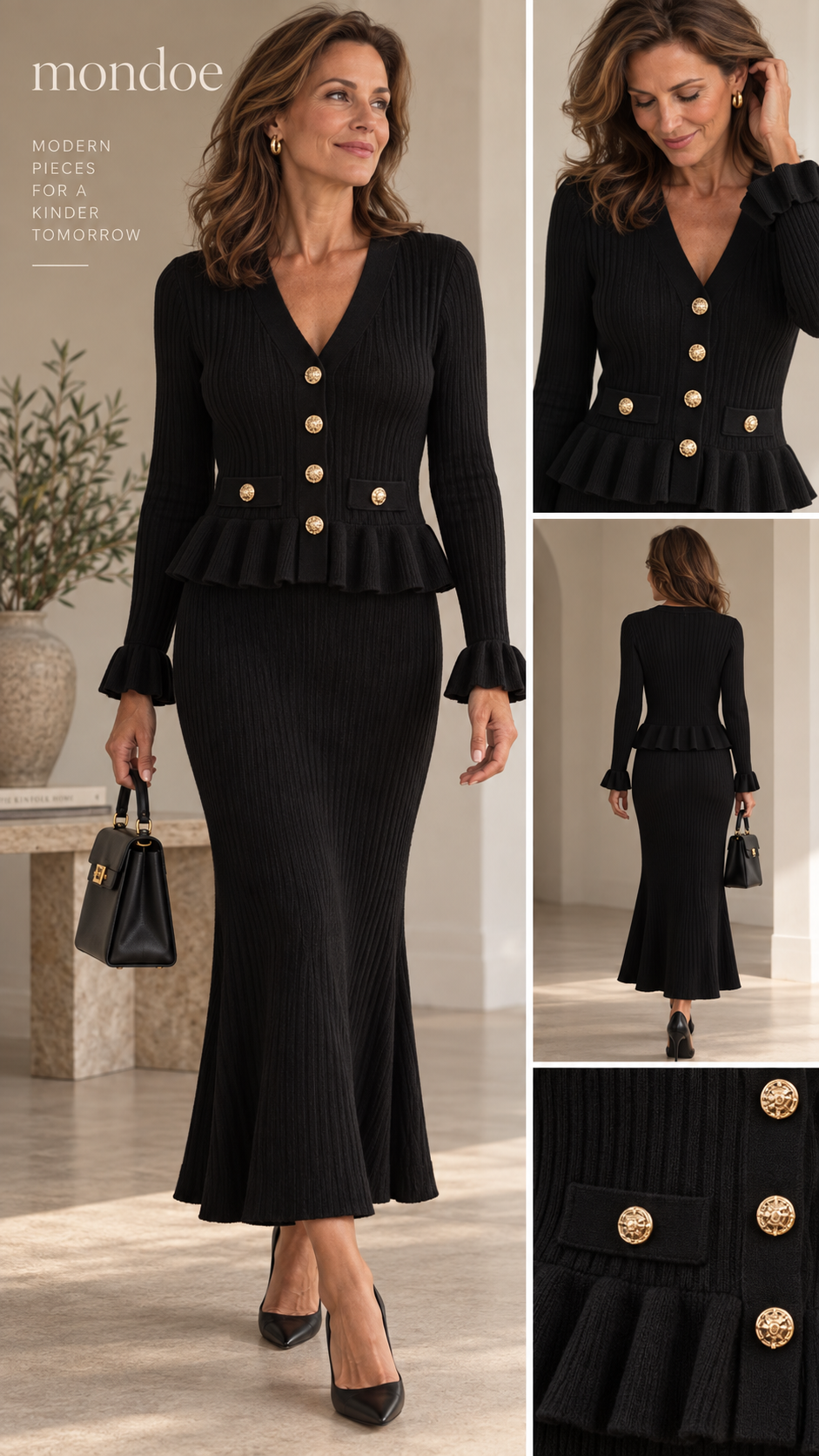 Isadora LUXE knit 2 piece mondoe set