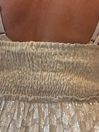 Gold Flora Luxe Maxi dress