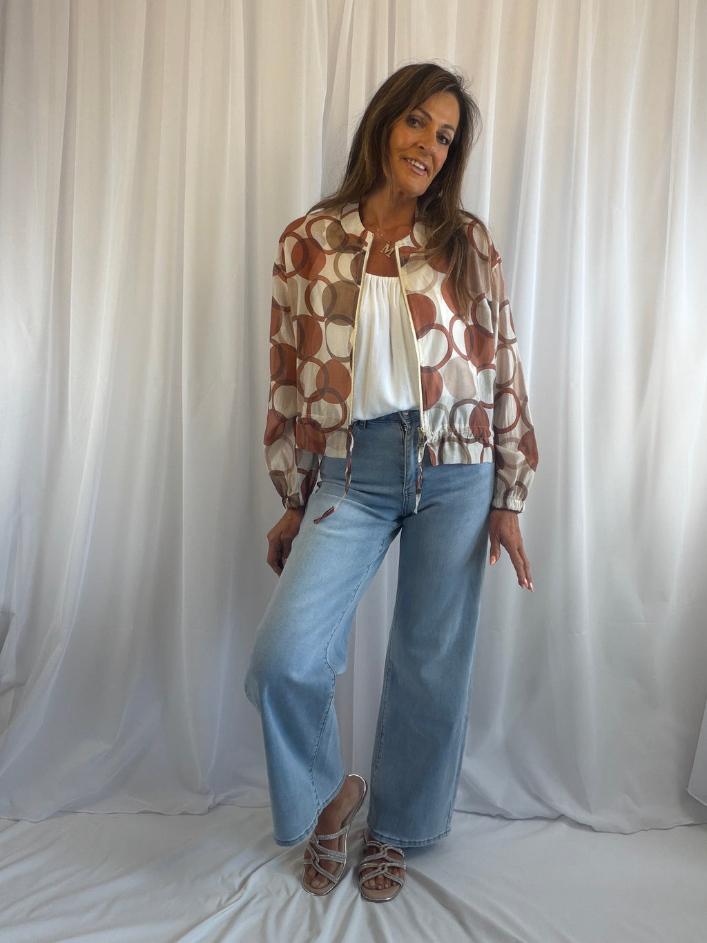 Suki spotty bomber jacket