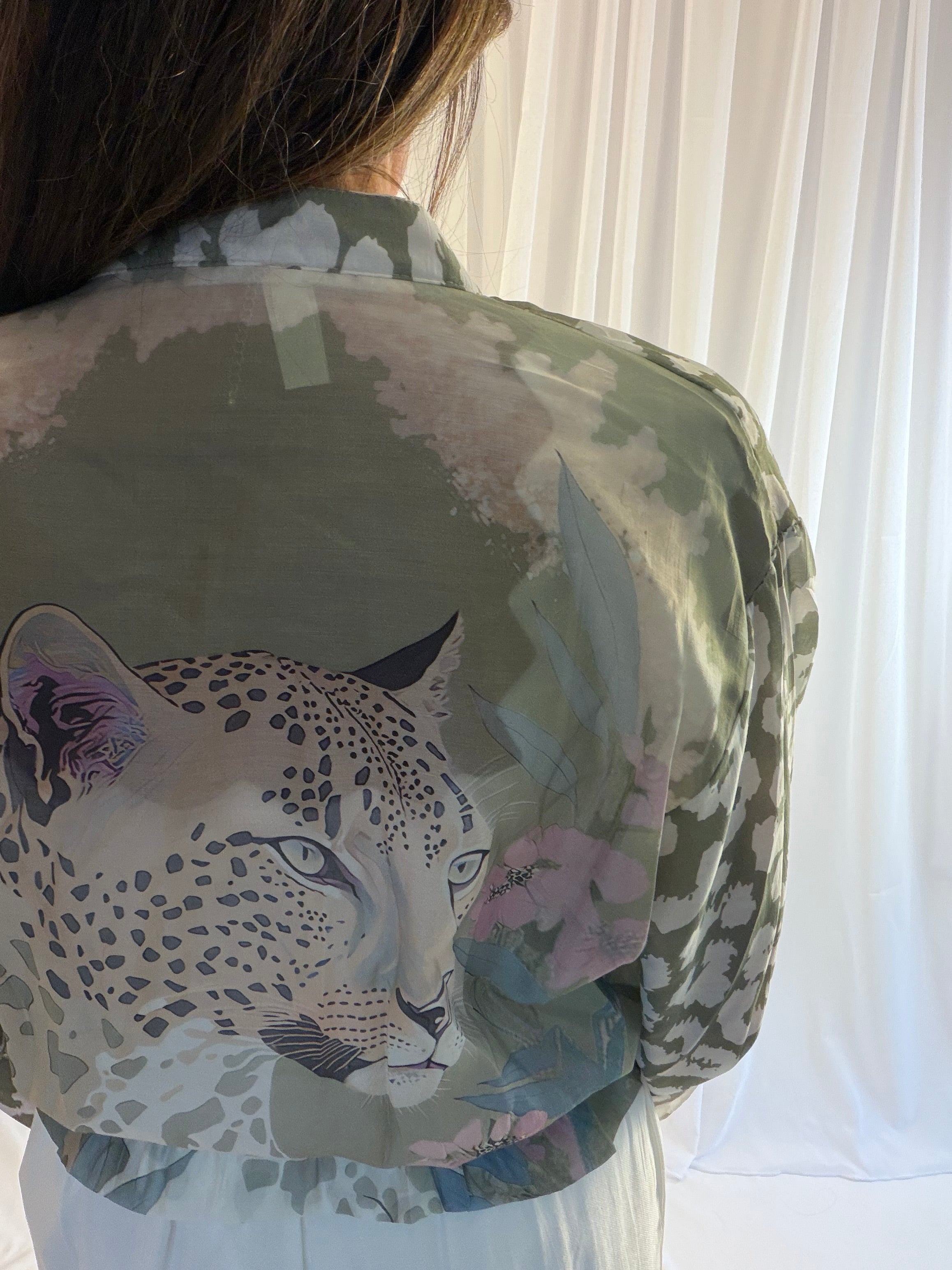 Iona - Animal print bomber jacket