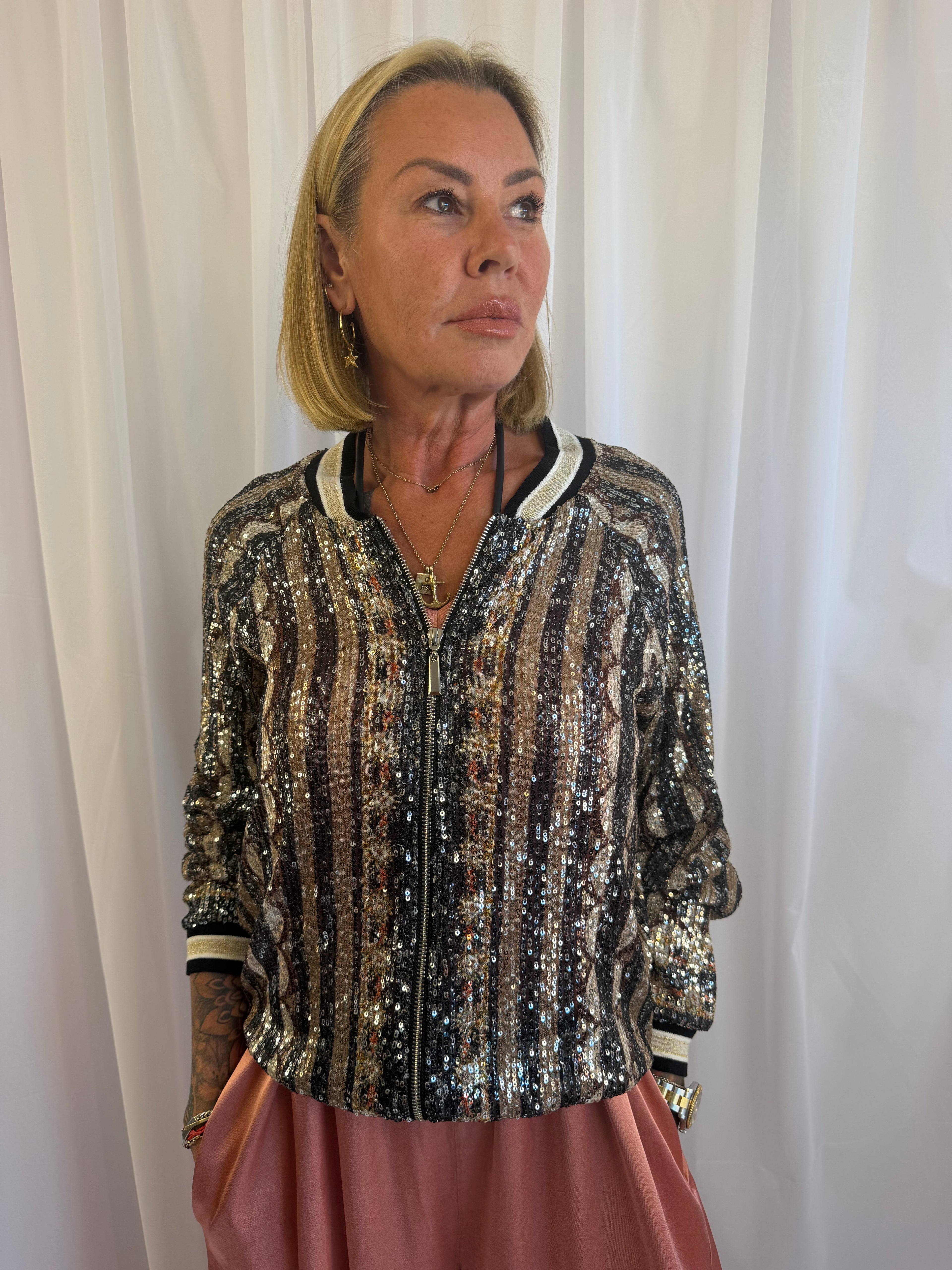 Sola dazzler sequin jacket
