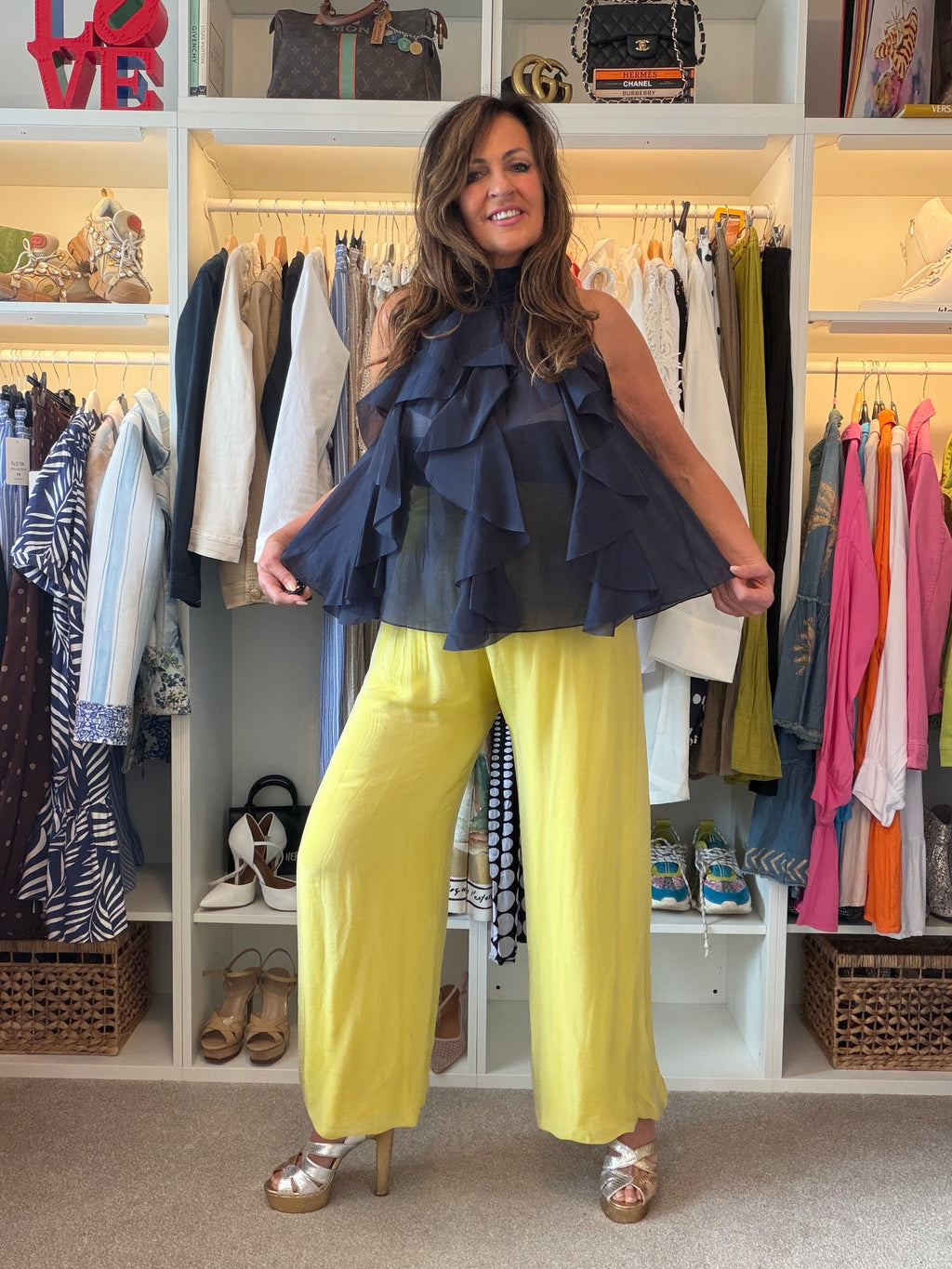 Silky trousers