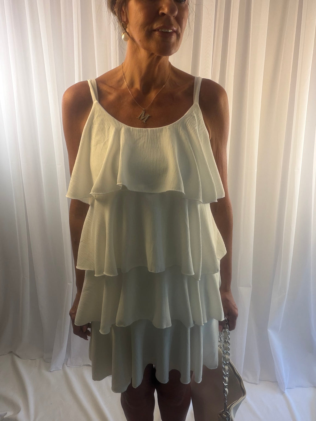 Roxy Ruffle tiered dress (short)