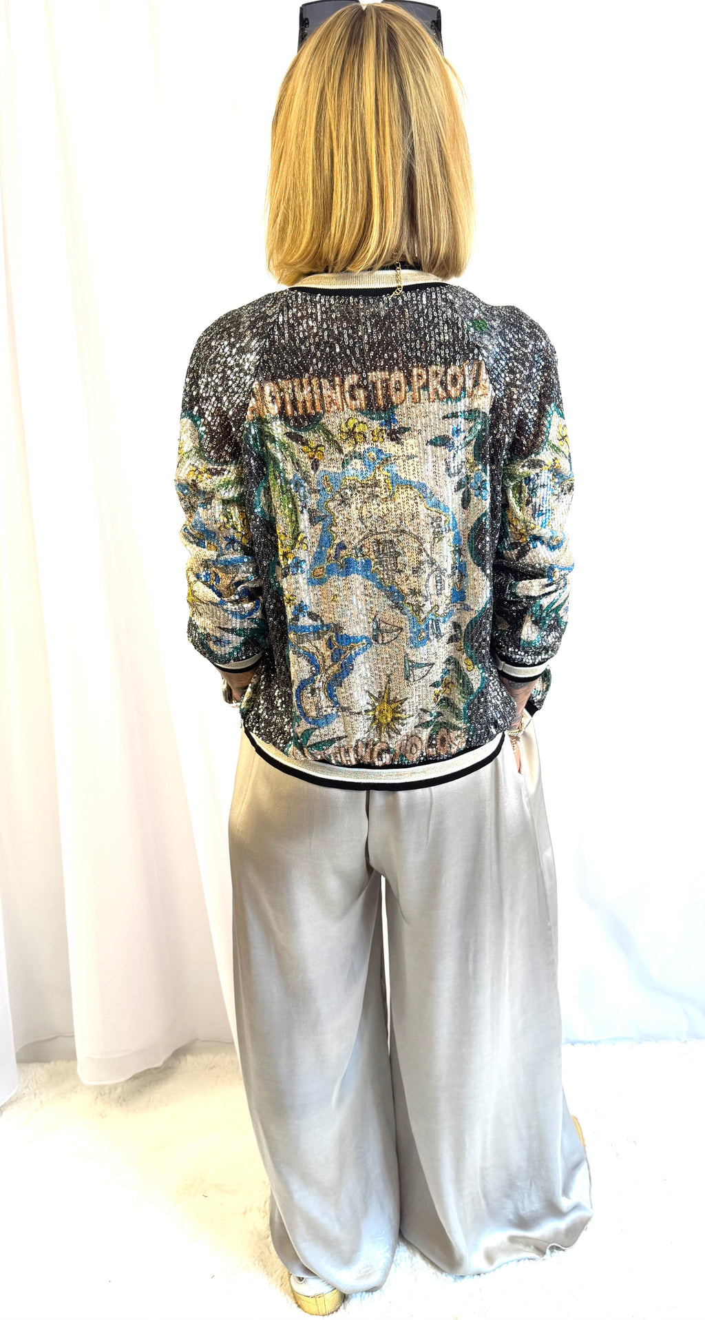 Sola dazzler sequin jacket