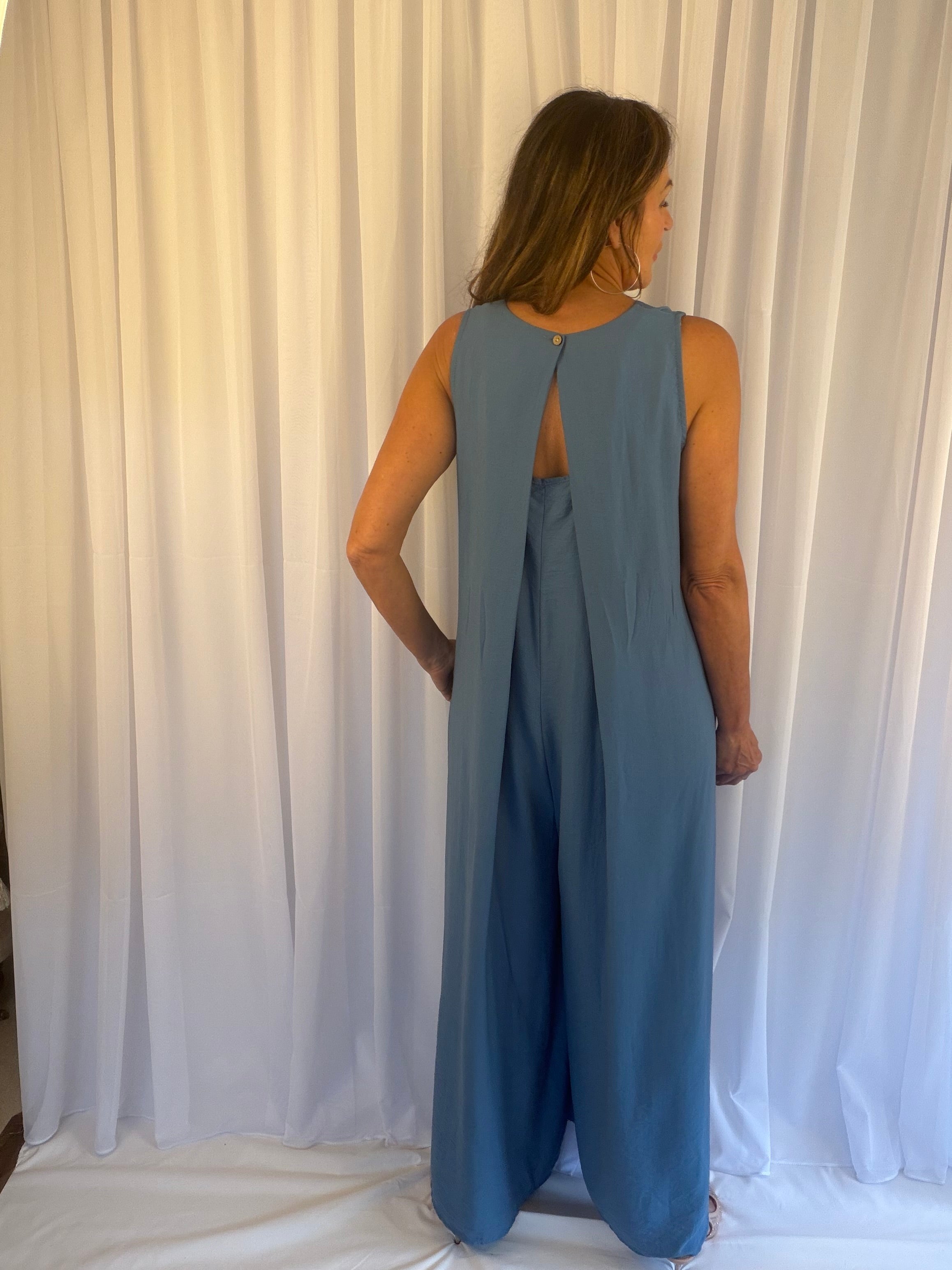 Sleeveless luxe jumpsuit