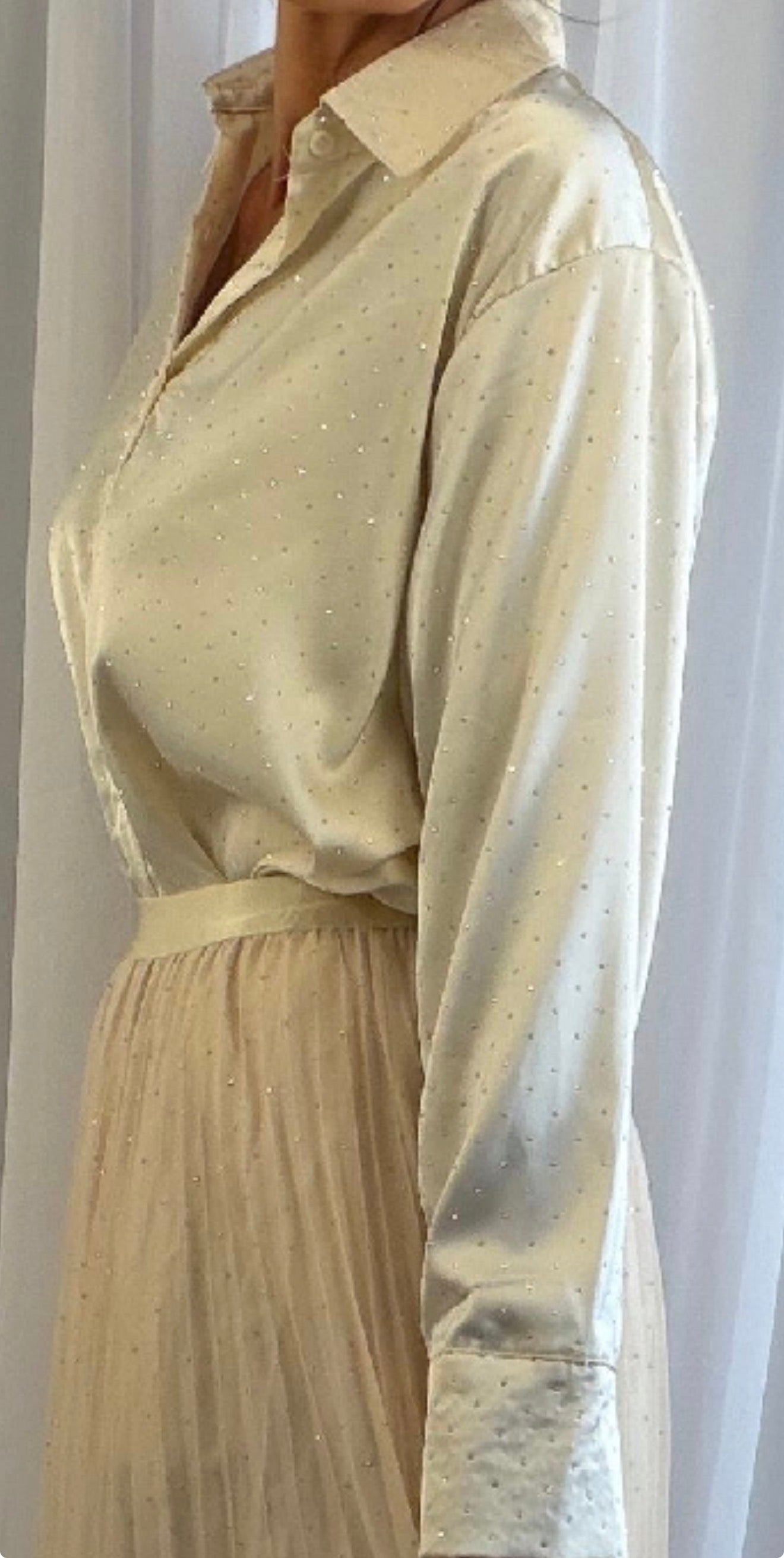 Suzy sparkling skirt & blouse co-ord