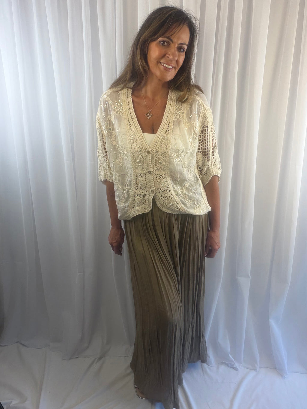 Isla the batwing embellished cardigan