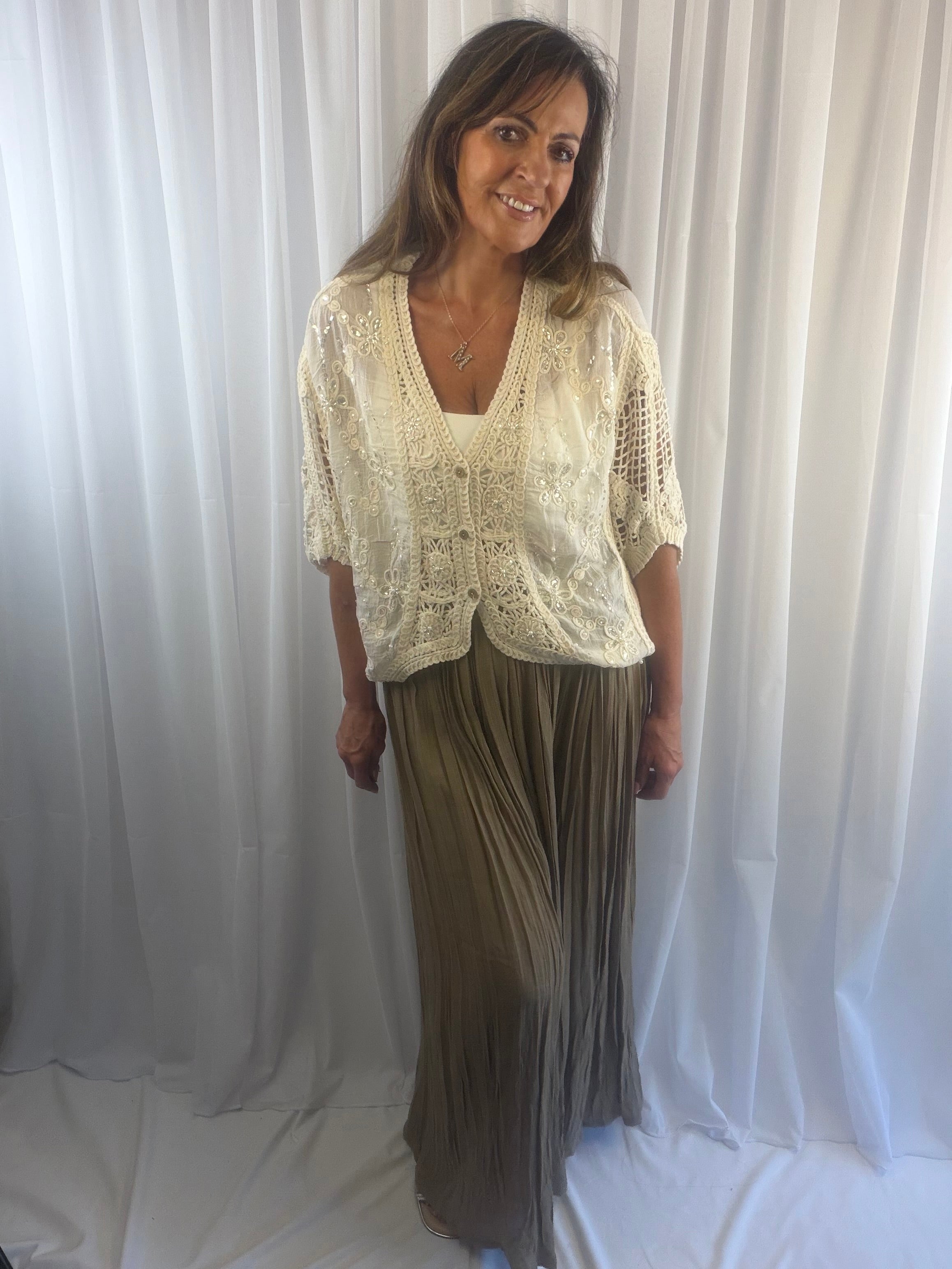 Isla the batwing embellished cardigan