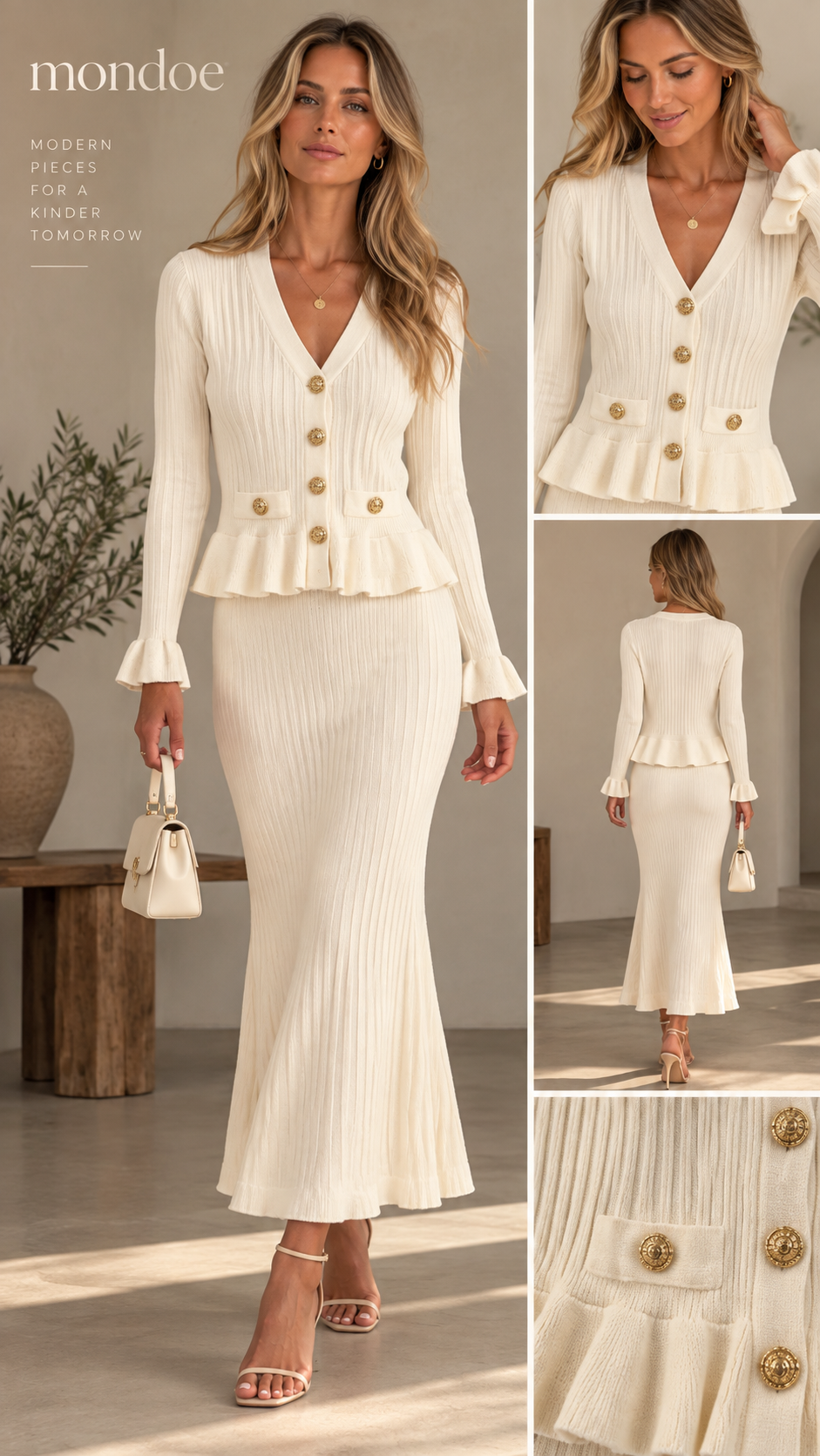 Isadora LUXE knit 2 piece mondoe set