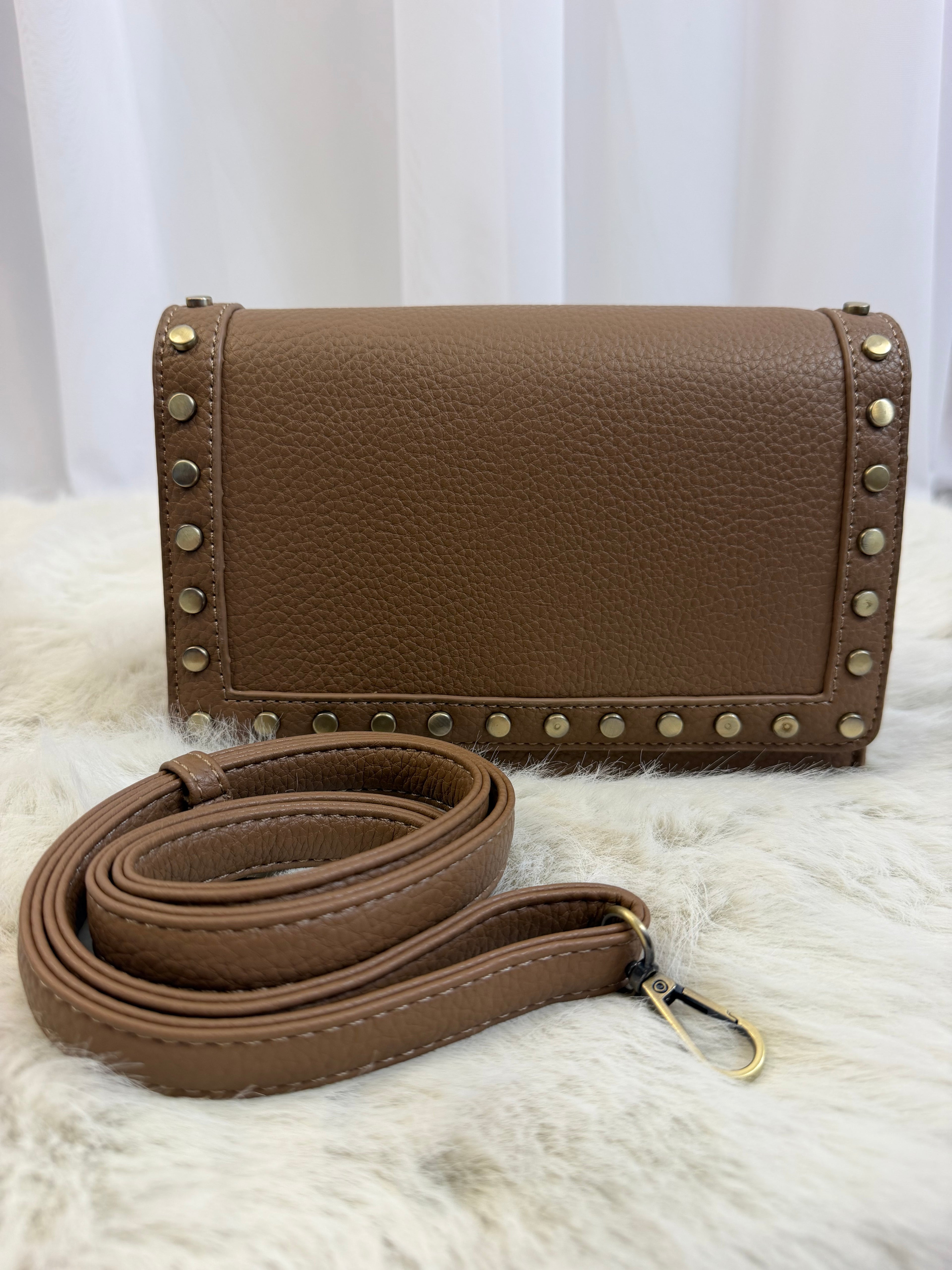 Lorna studded shoulder strap bag