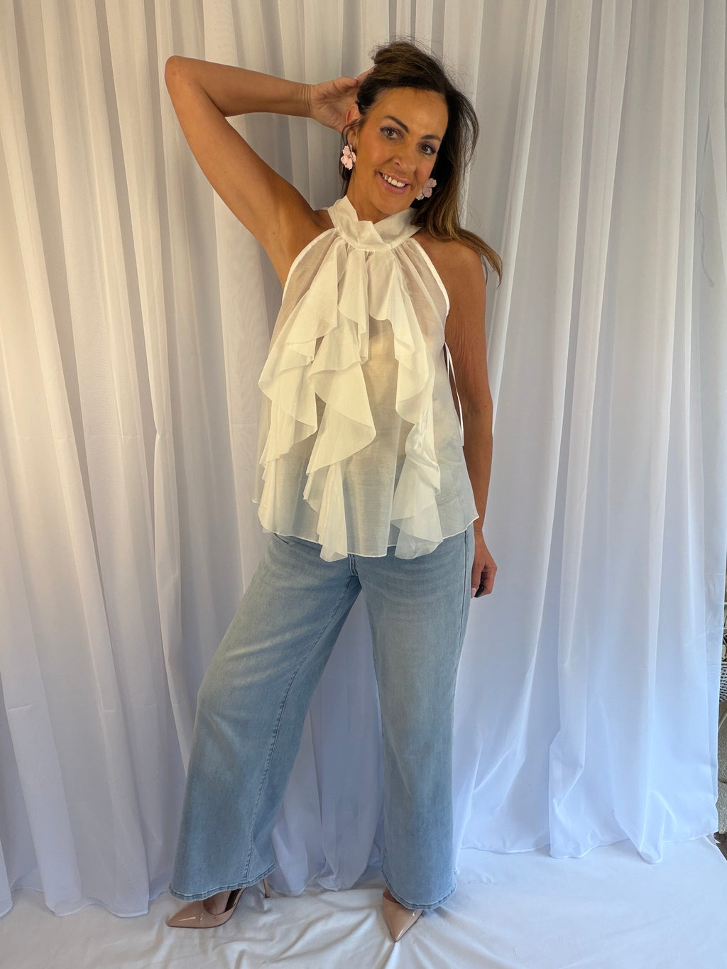 ‘Russella ruffle top