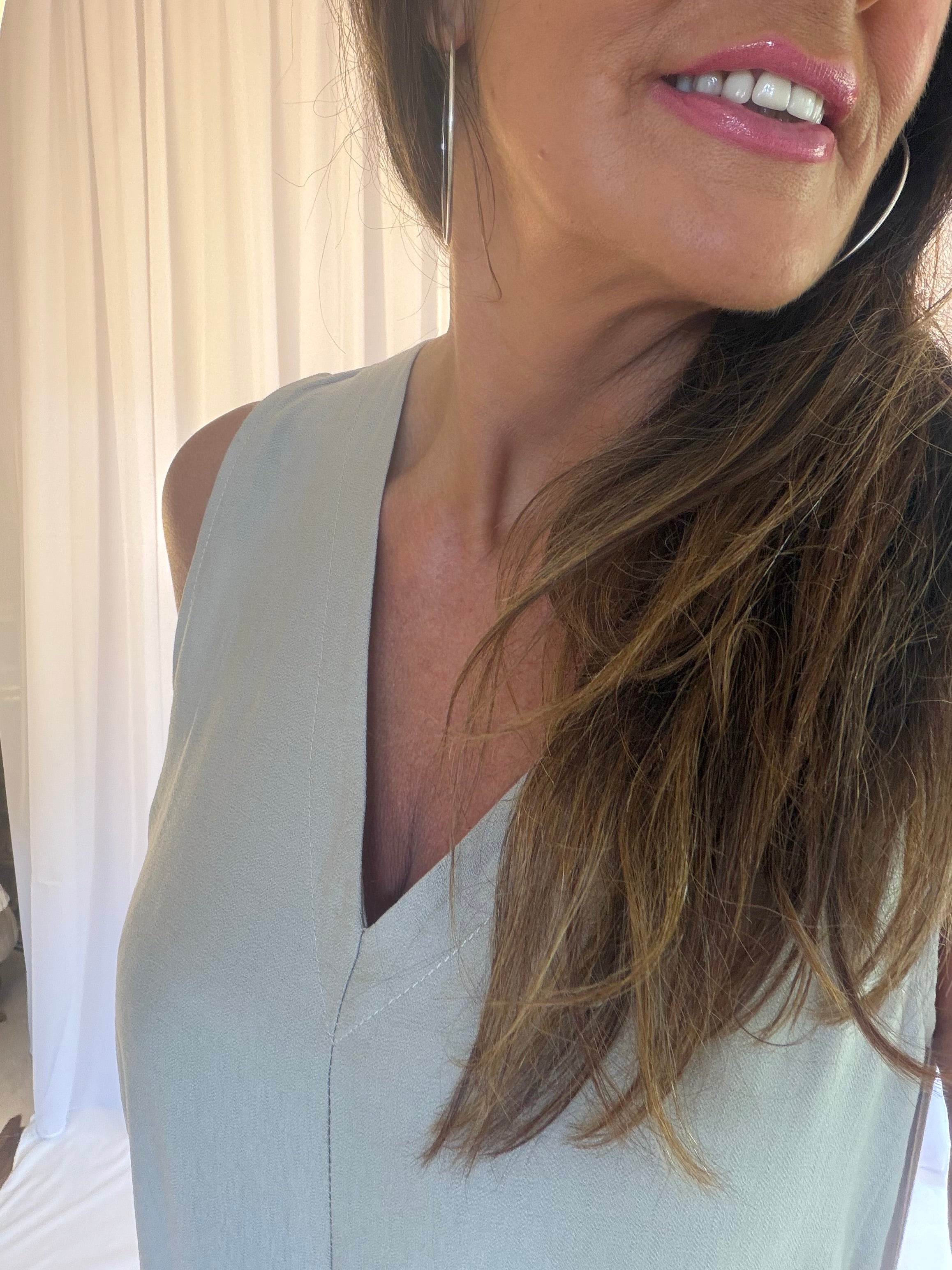 Sleeveless luxe jumpsuit