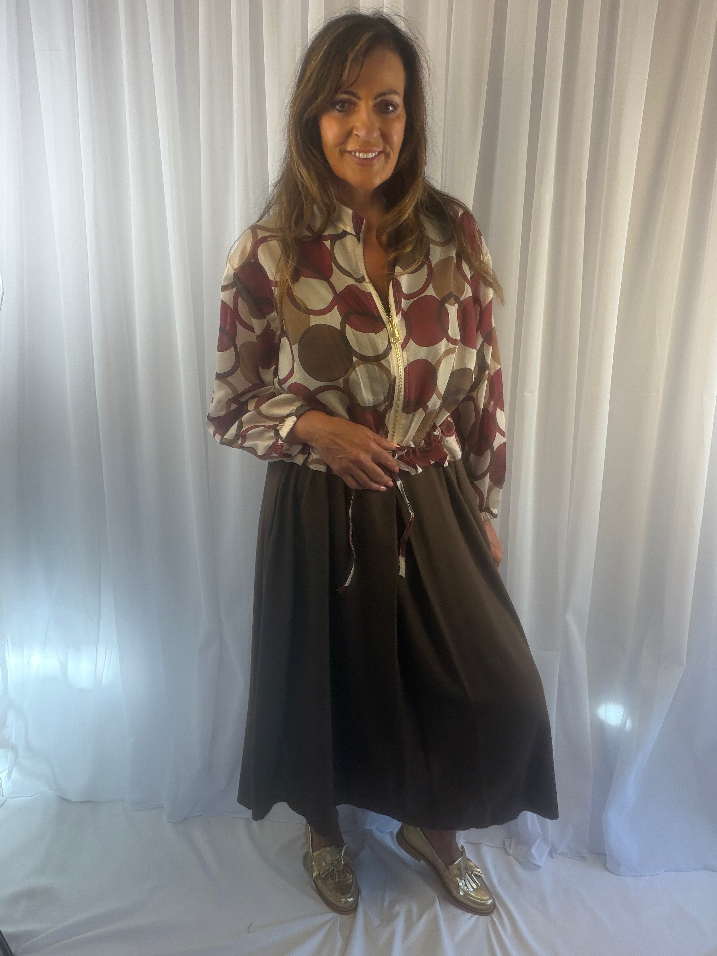 Suki spotty bomber jacket