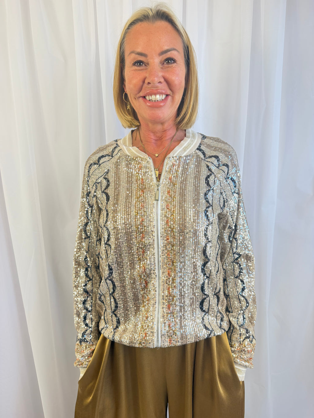 Sola dazzler sequin jacket