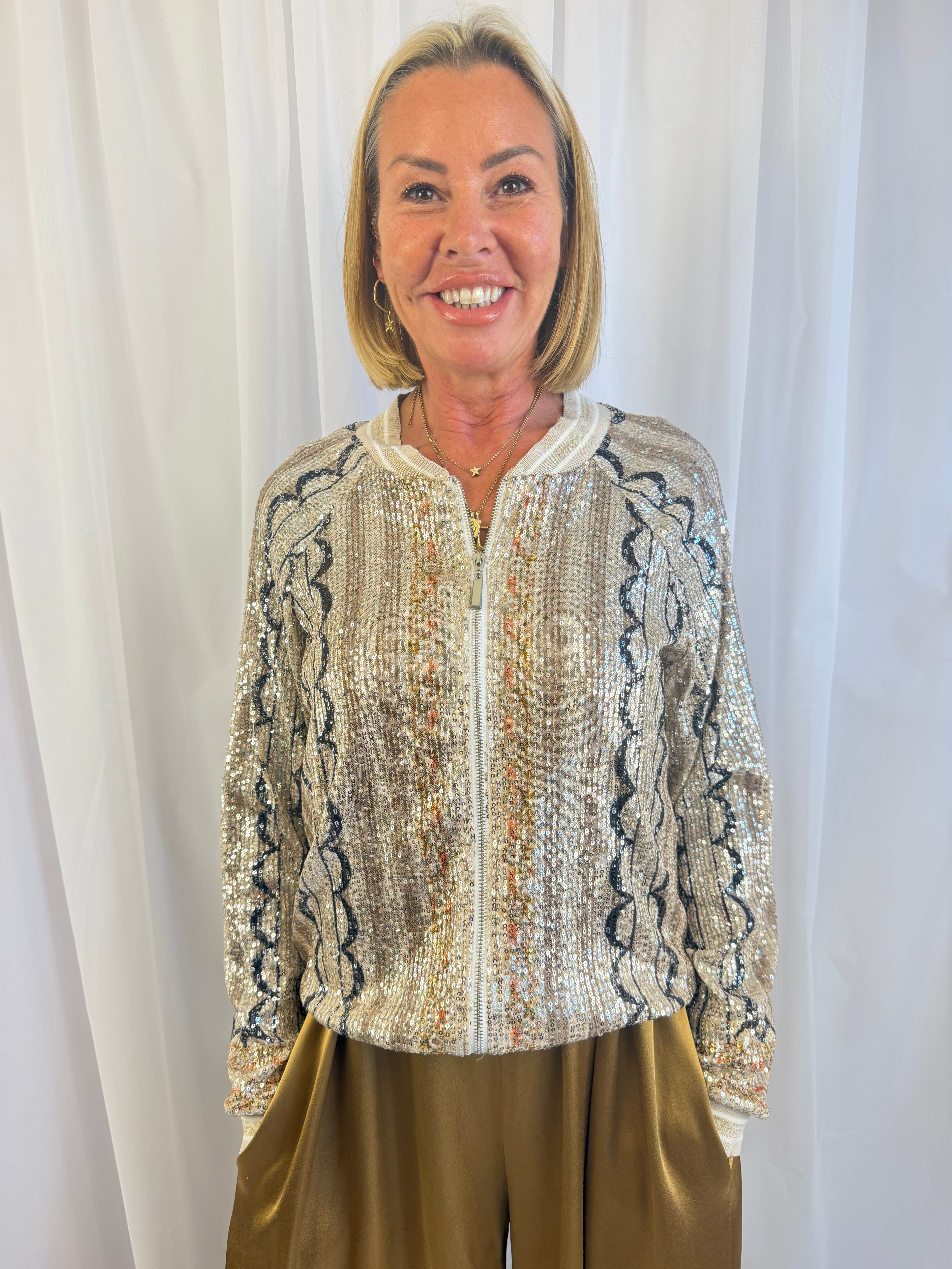 Sola dazzler sequin jacket