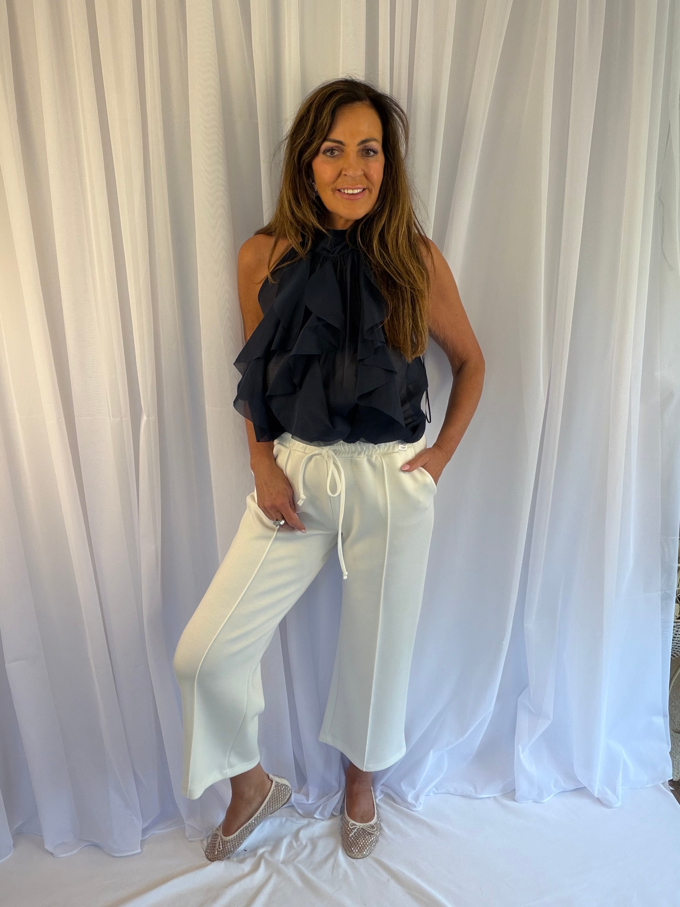 Dawn casual shorter length trousers