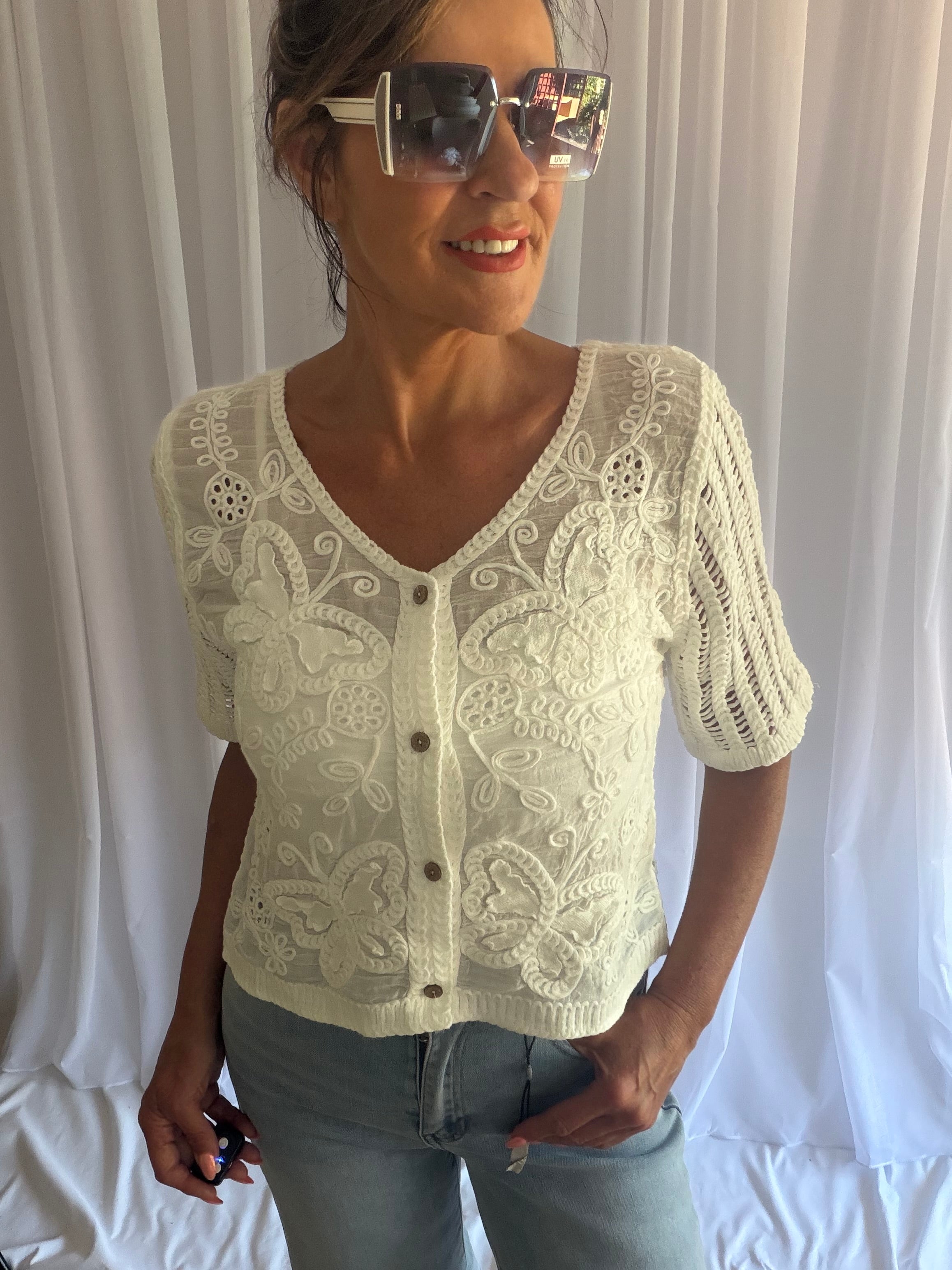 Betsy butterfly top