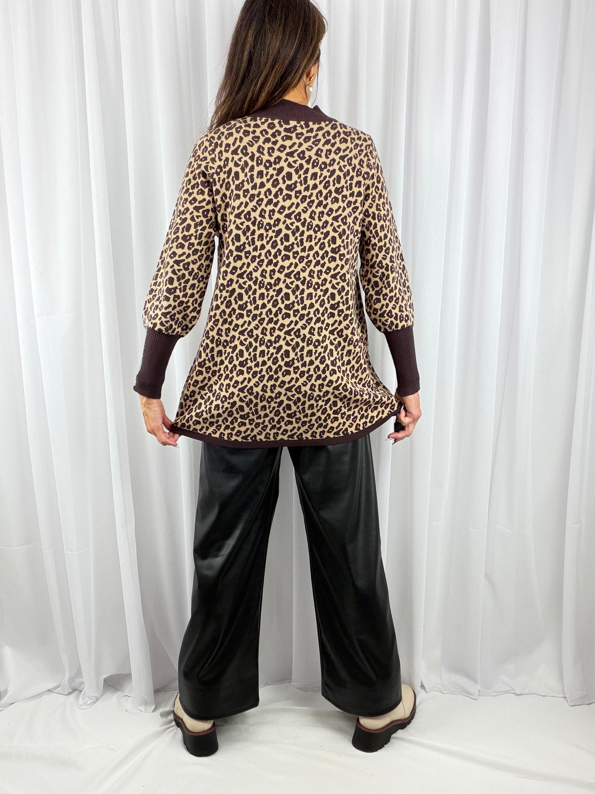 Isabella, animal print sparkle jumper