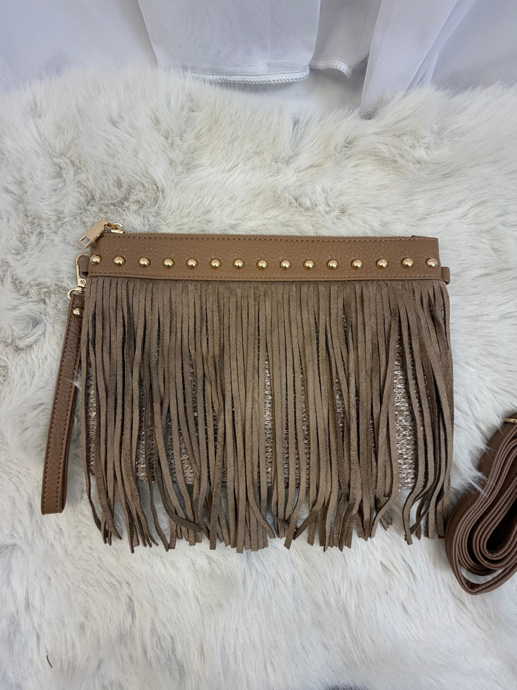 Francesca the tassel glitter handbag
