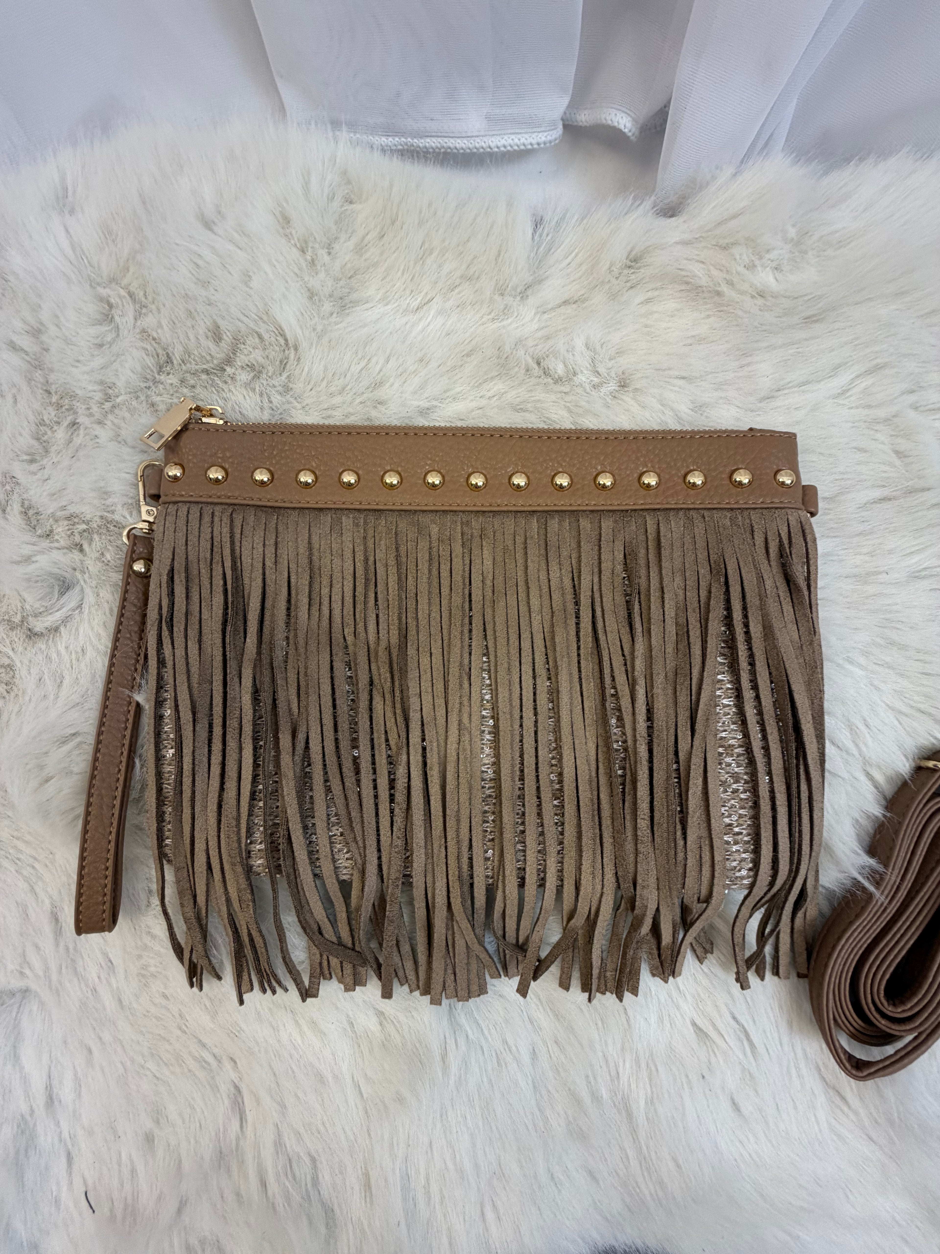 Francesca the tassel glitter handbag